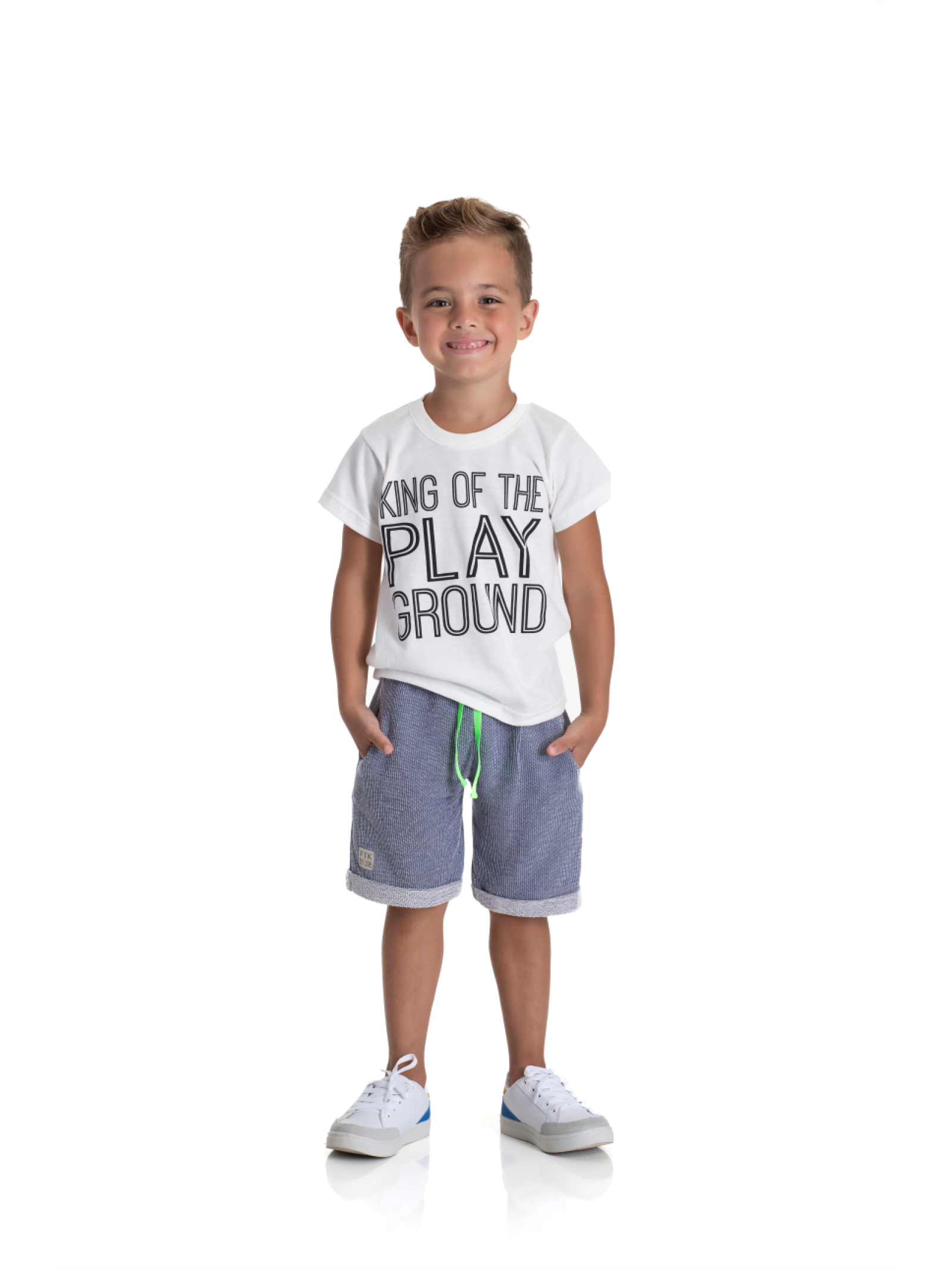 CONJUNTO INFANTIL MASCULINO OFF WHITE PLAY 2235 - FTK BRAND
