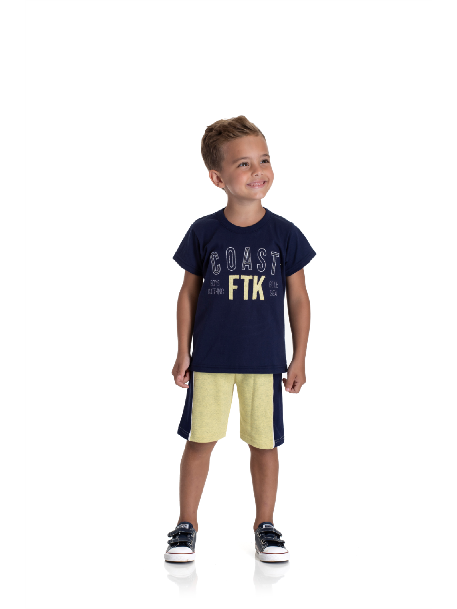 CONJUNTO INFANTIL MASCULINO COAST MARINHO 2236 - FTK BRAND 