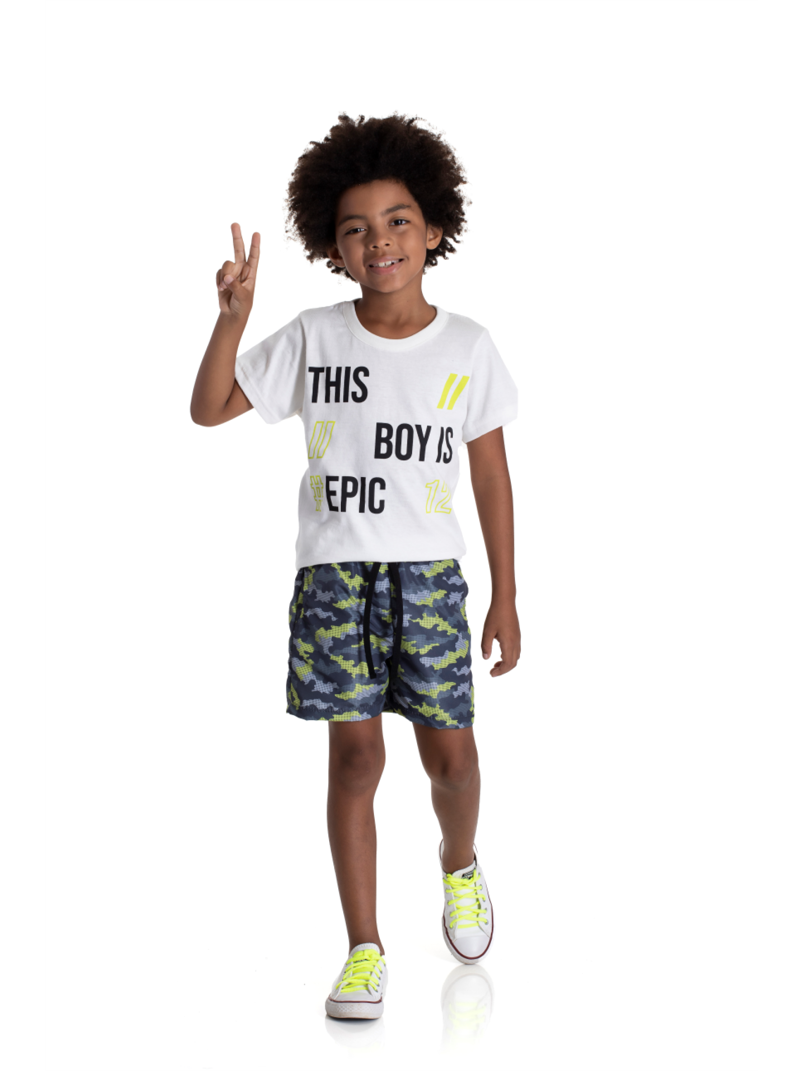 CONJUNTO INFANTIL MASCULINO EPIC OFF WHITE 2244 - FTK BRAND 