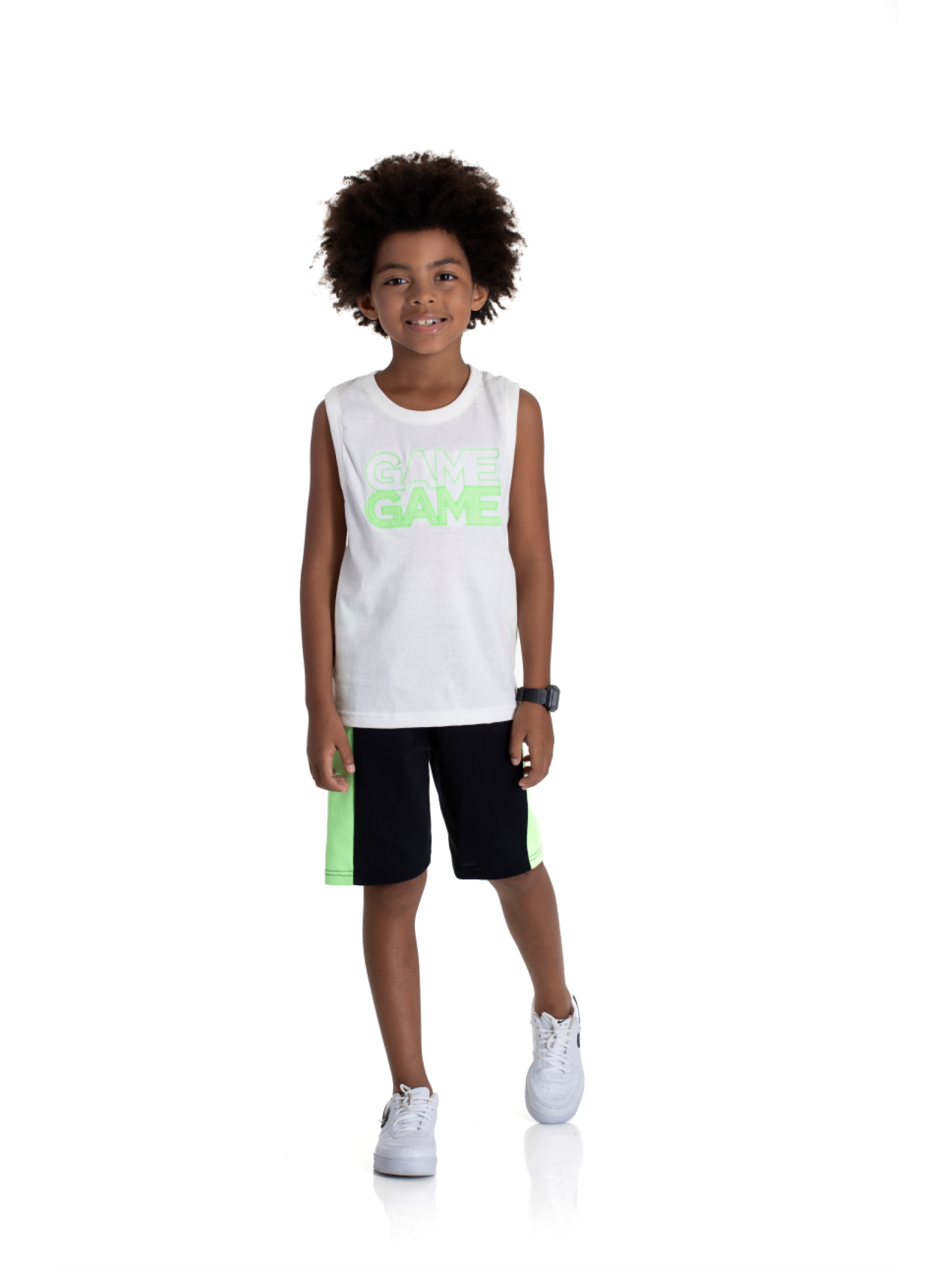 CONJUNTO INFANTIL MASCULINO GAME OFF WHITE 2248 - FTK BRAND