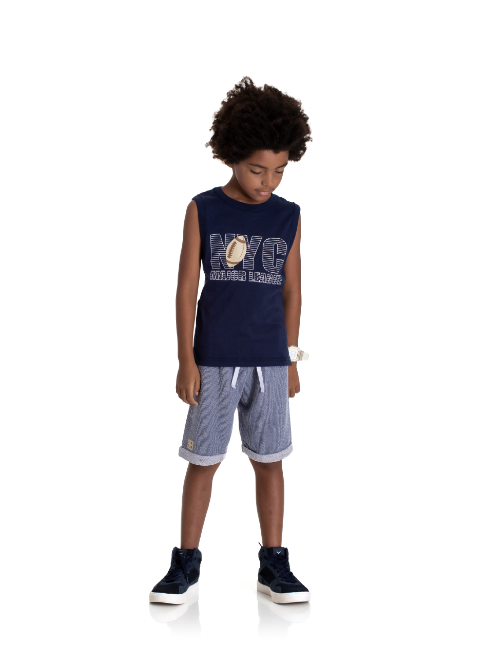 CONJUNTO INFANTIL MASCULINO NYC MARINHO 2249 - FTK BRAND
