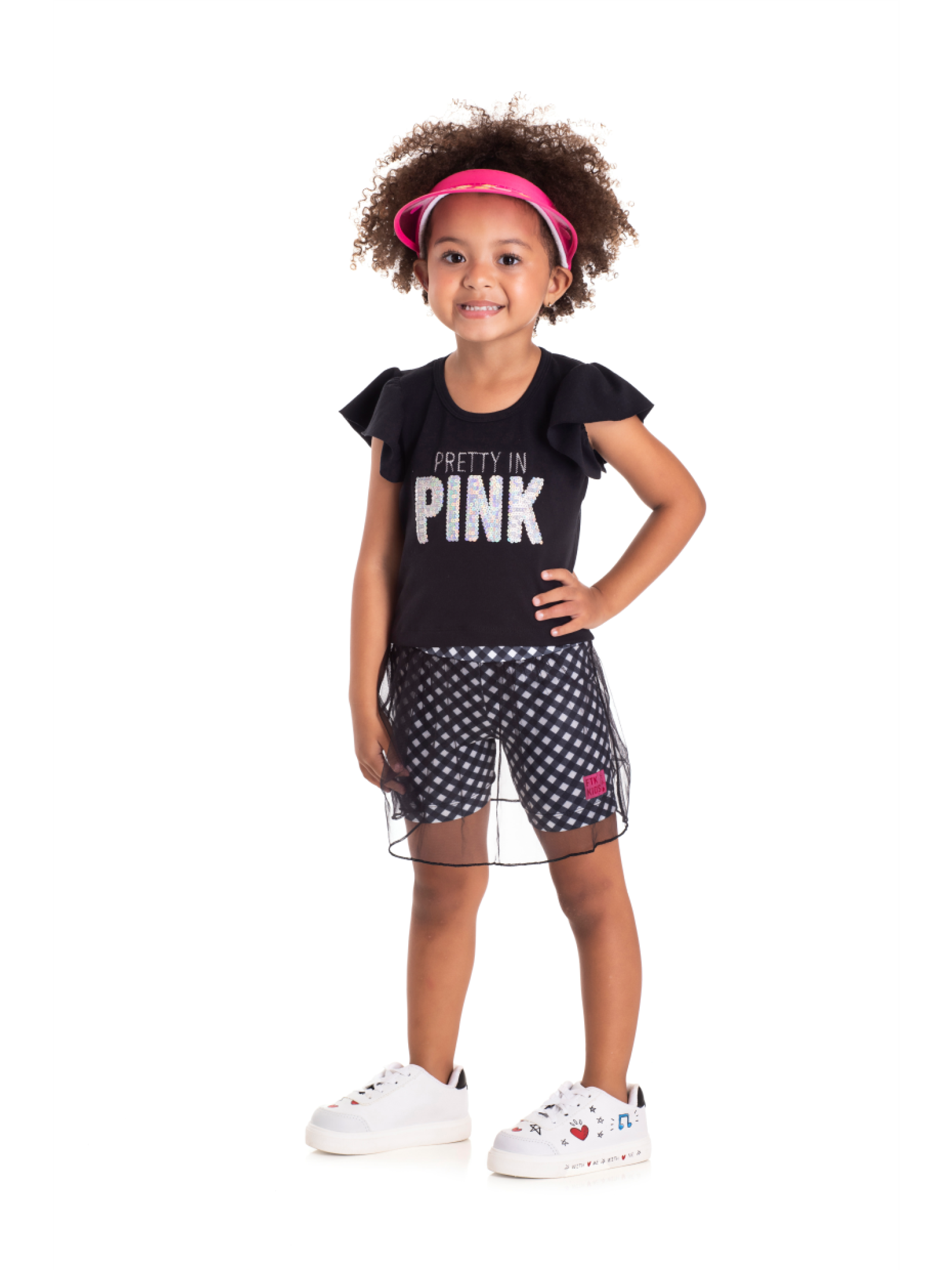 CONJUNTO INFANTIL FEMININO PRETTY PRETO 2354 - FTK BRAND