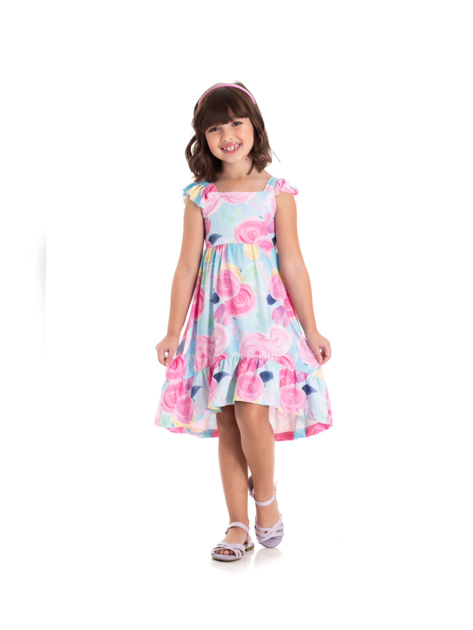 VESTIDO INFANTIL FEMININO MULLET AZUL 2358 - FTK BRAND