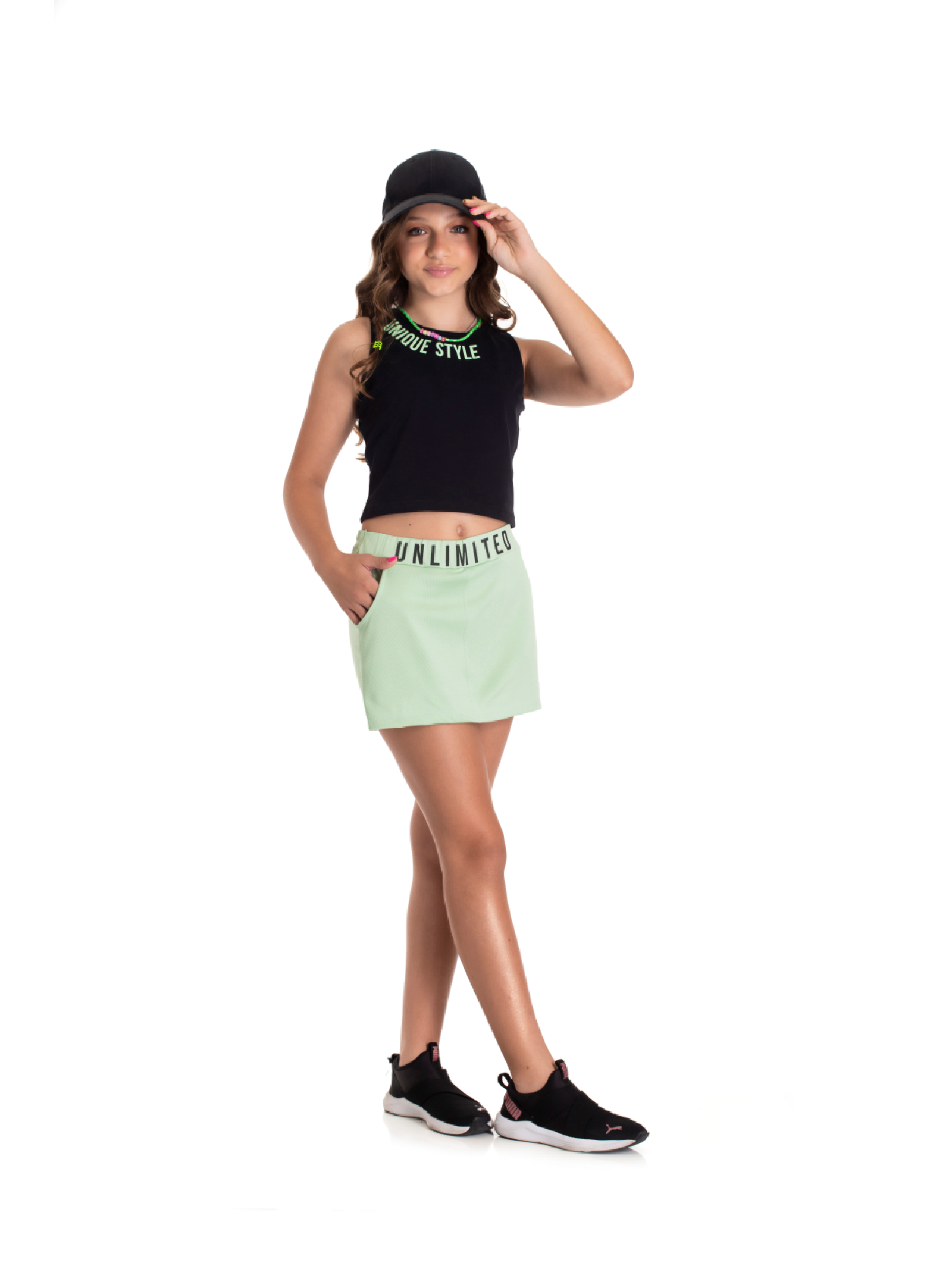 CONJUNTO TEEN FEMININO STYLE VERDE 2378 - FTK BRAND