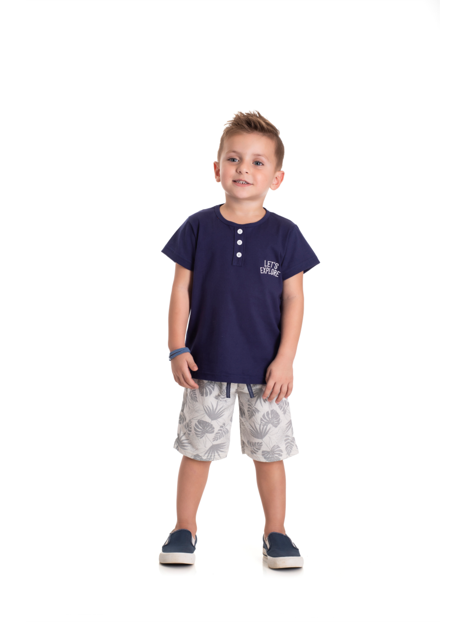 CONJUNTO INFANTIL MASCULINO EXPLORE MARINHO 2386 - FTK BRAND