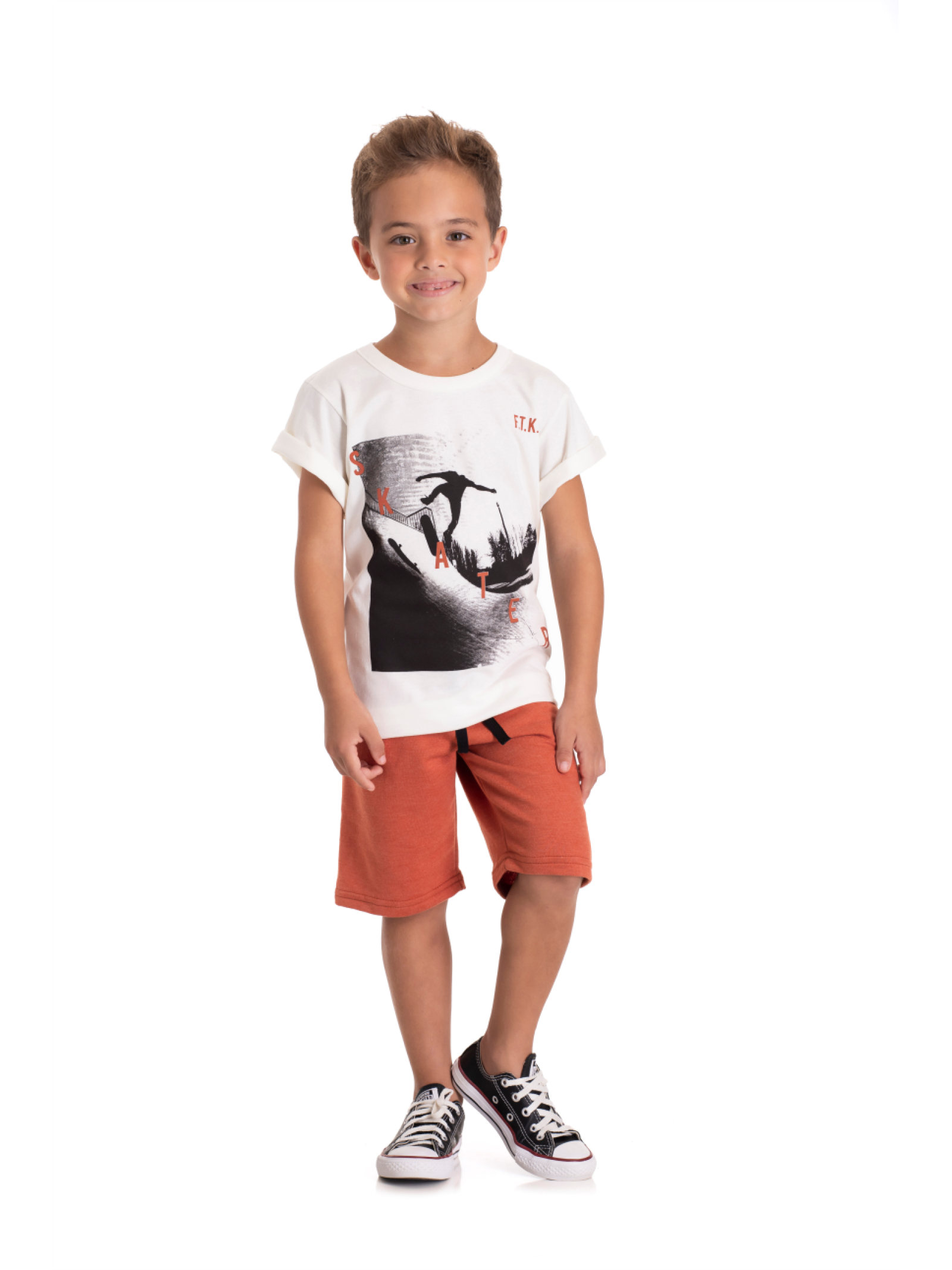CONJUNTO INFANTIL MASCULINO SKATE TELHA 2396 - FTK BRAND