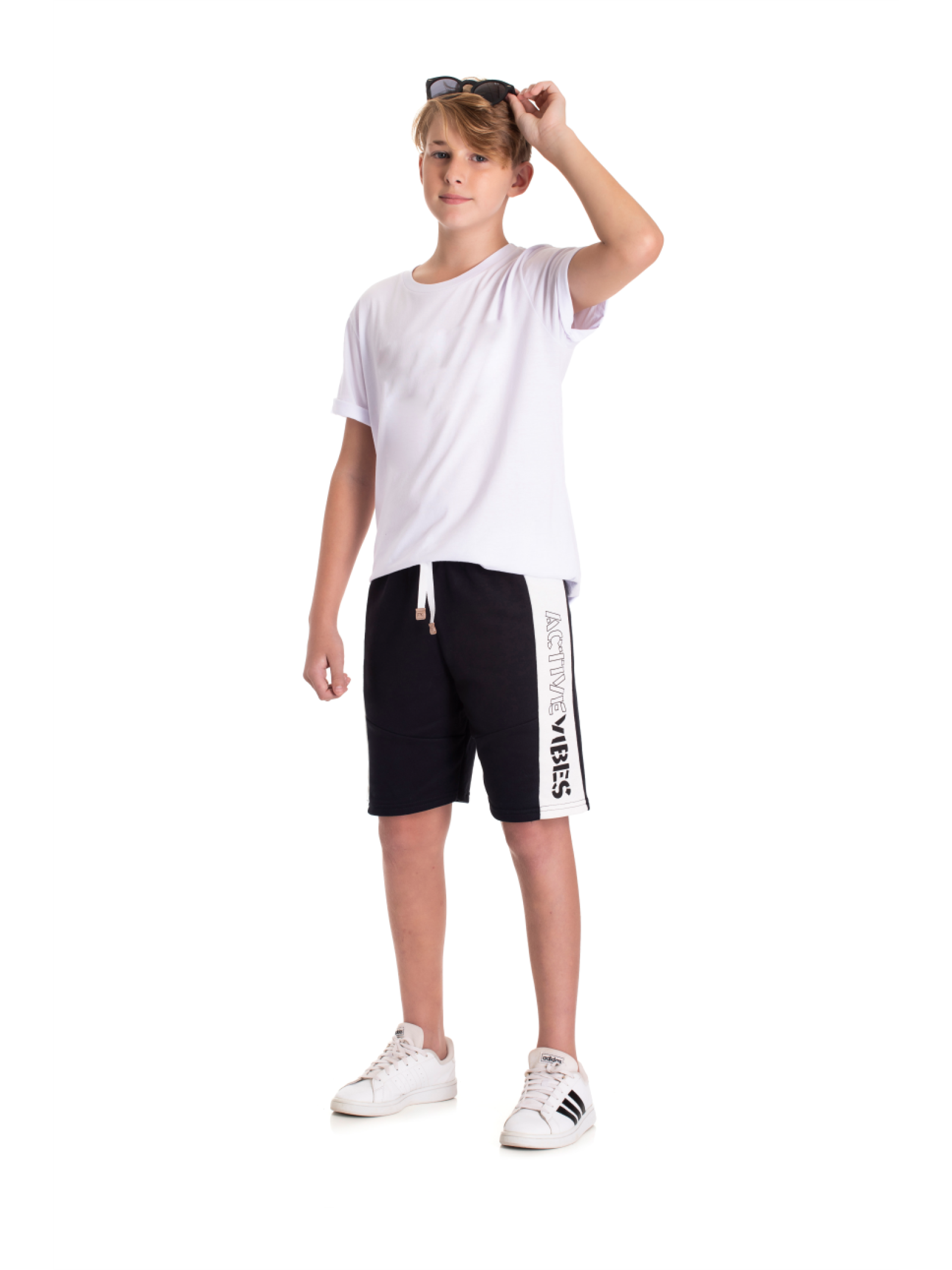 BERMUDA TEEN MASCULINO ACTIVE PRETA 2411 - FTK BRAND