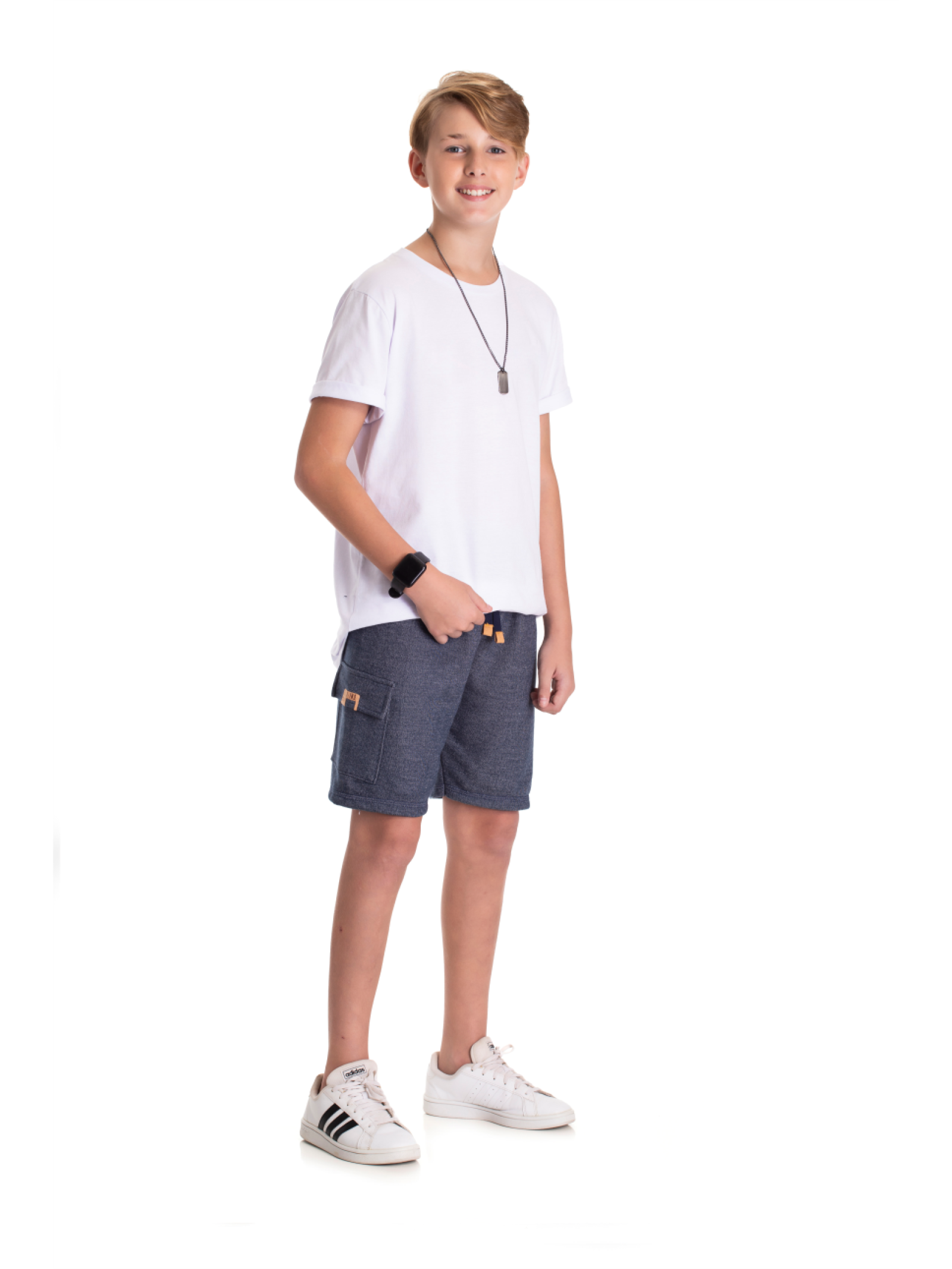 BERMUDA TEEN MASCULINO COMFY MARINHO 2412 - FTK BRAND 