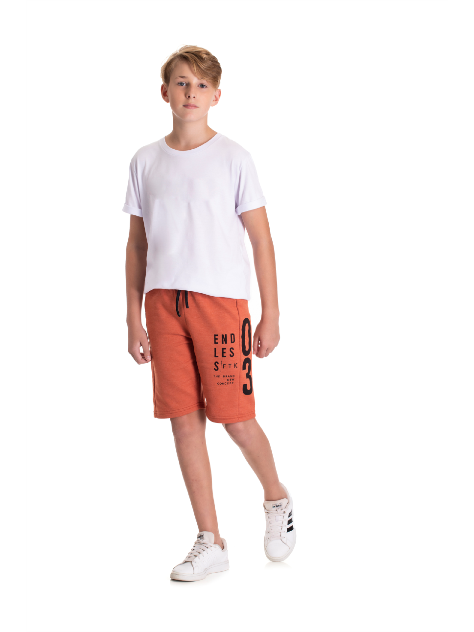 BERMUDA TEEN MASCULINO ENDLESS TELHA 2413 - FTK BRAND 