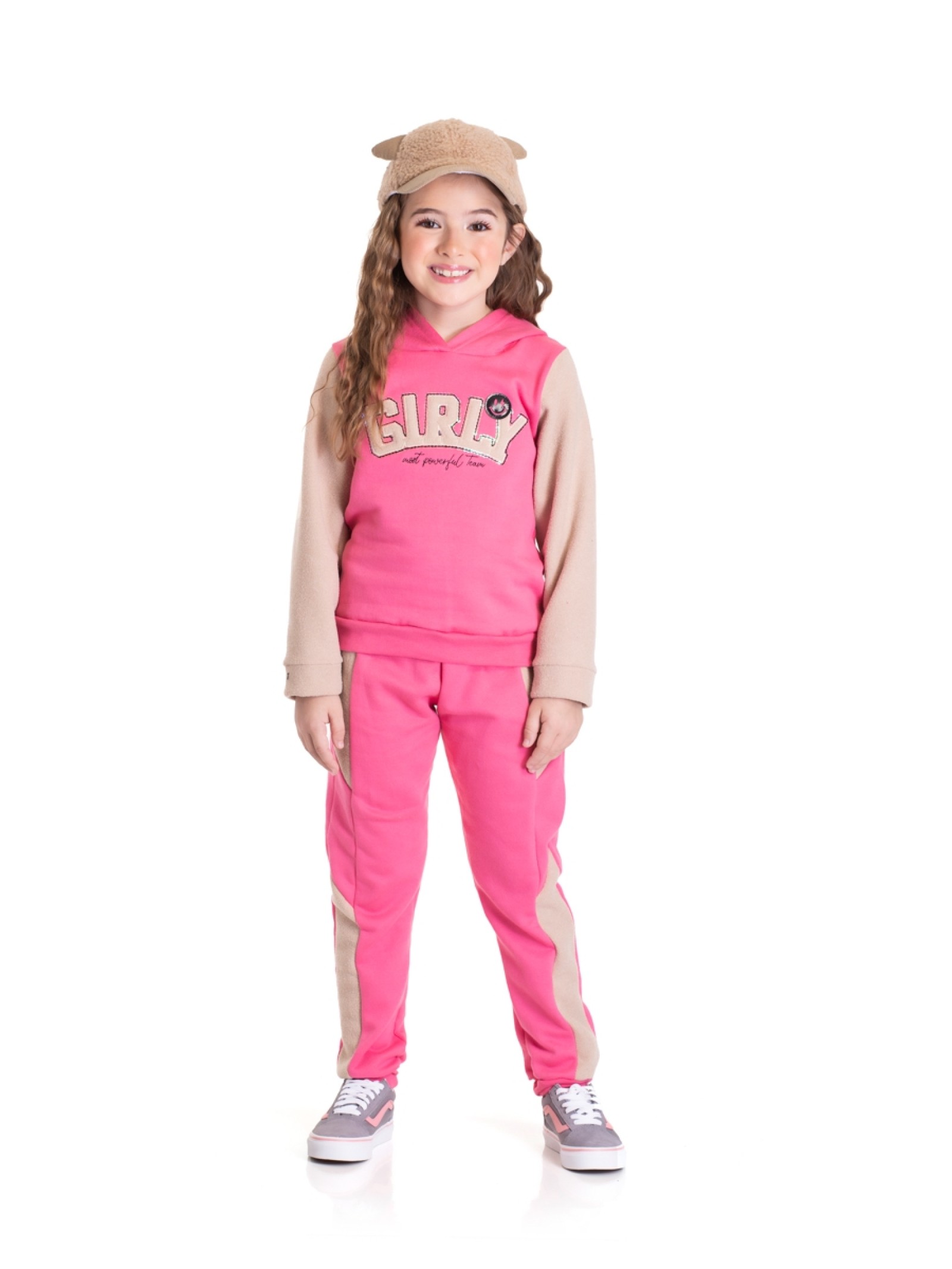 CONJUNTO  INFANTIL FEMININO GIRLY PINK 2439 - FTK BRAND 