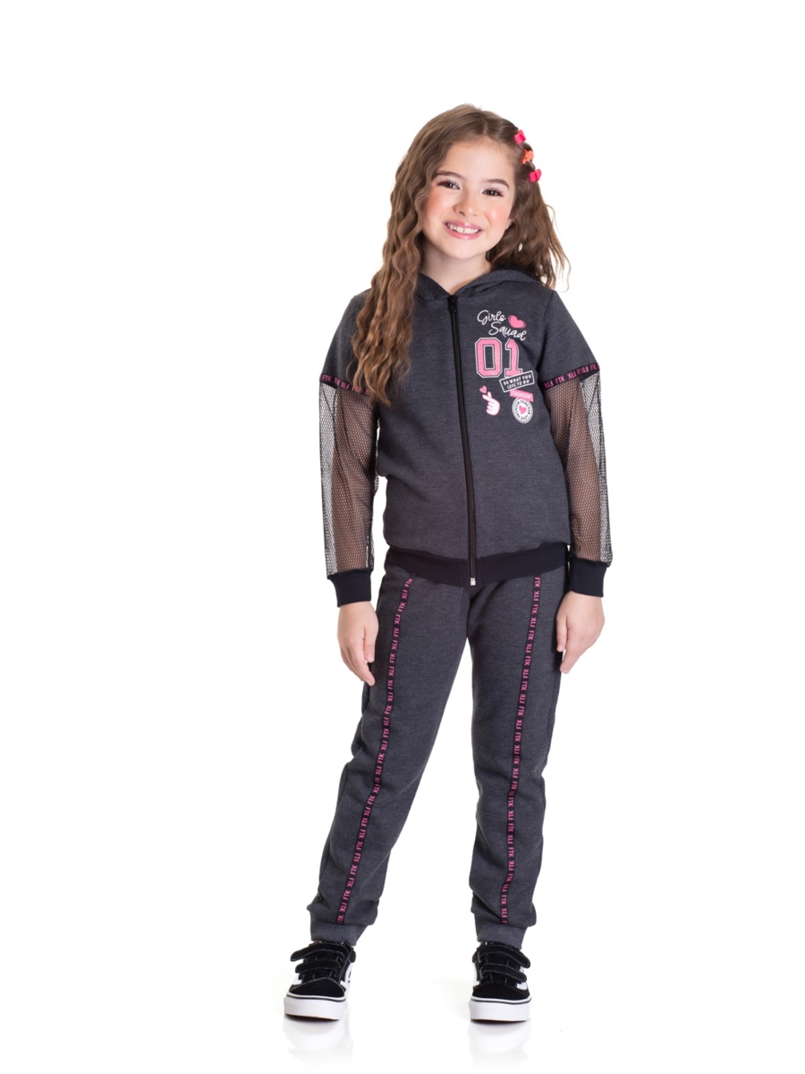 CONJUNTO INFANTIL FEMININO GIRL MESCLA 2441 - FTK BRAND 