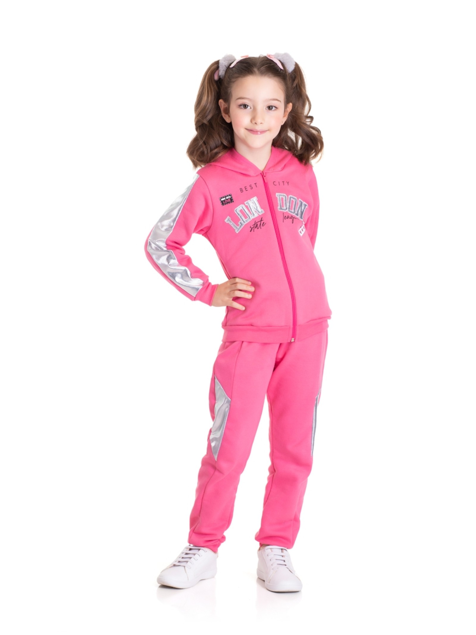 CONJUNTO INFANTIL FEMININO LONDON PINK 2442 - FTK BRAND 