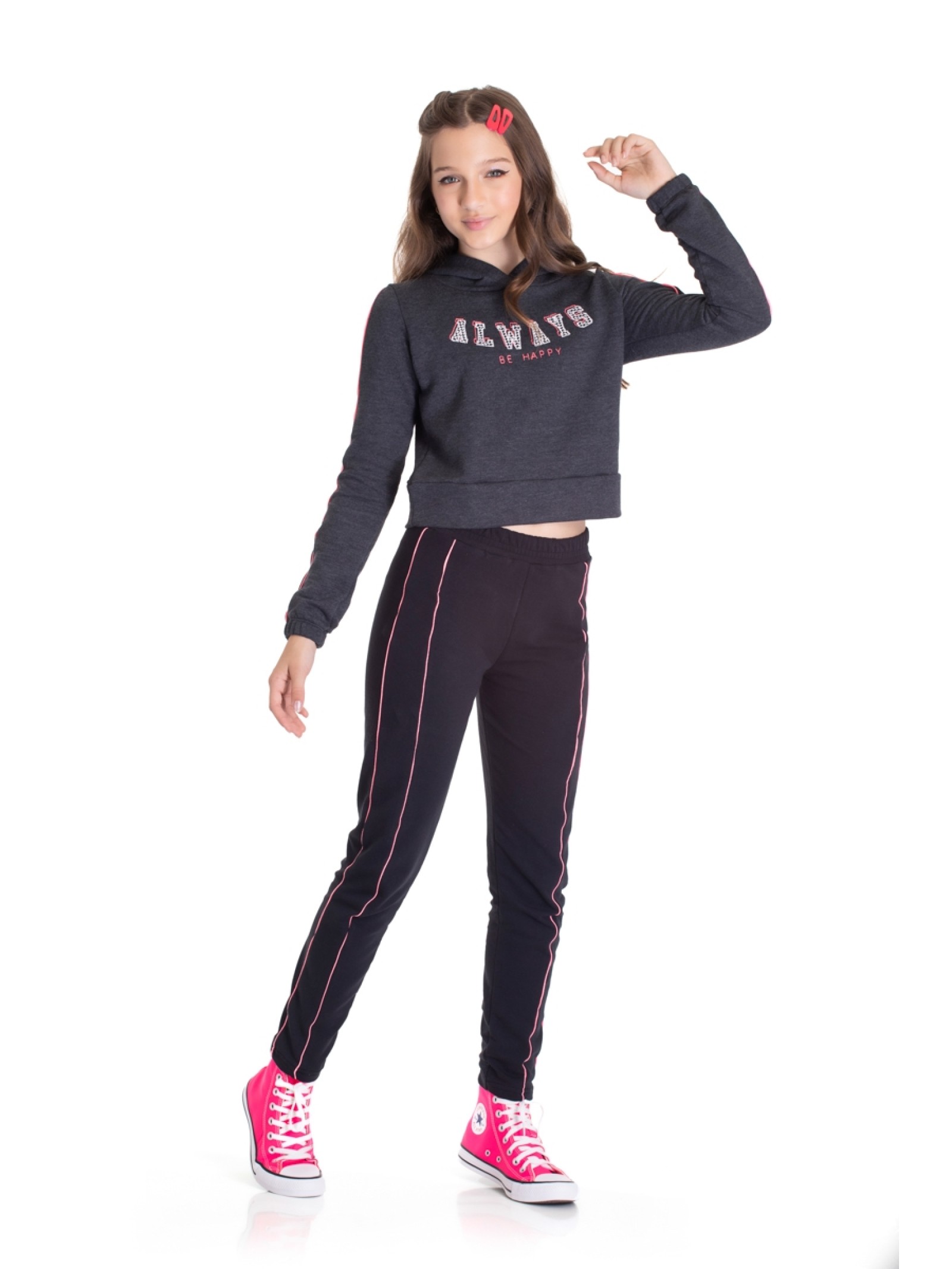 CONJUNTO TEEN FEMININO ALWAYS MESCLA  2449 - FTK BRAND