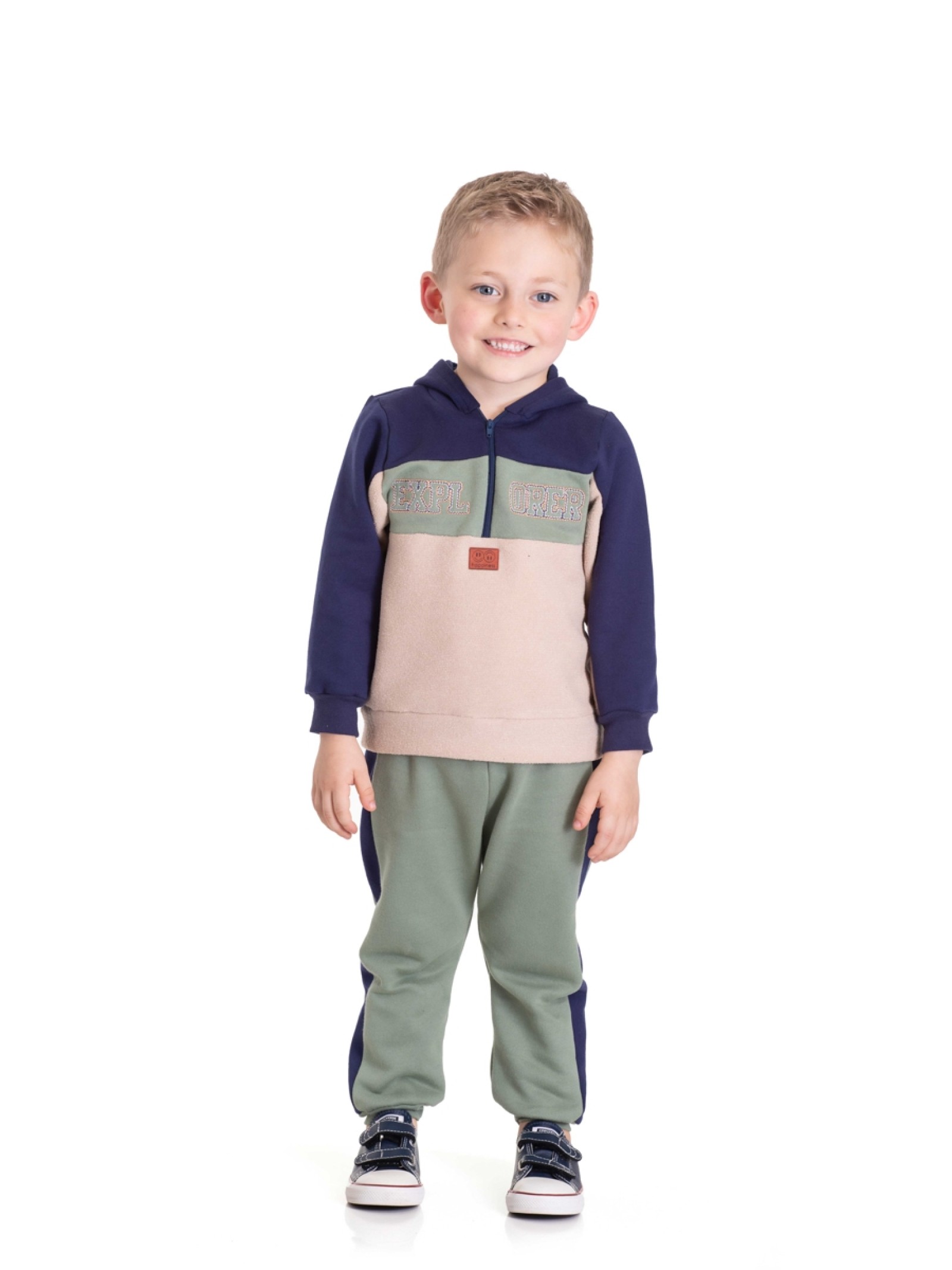 CONJUNTO INFANTIL MASCULINO EXPLORER  VERDE CHÁ  2462 - FTK BRAND 