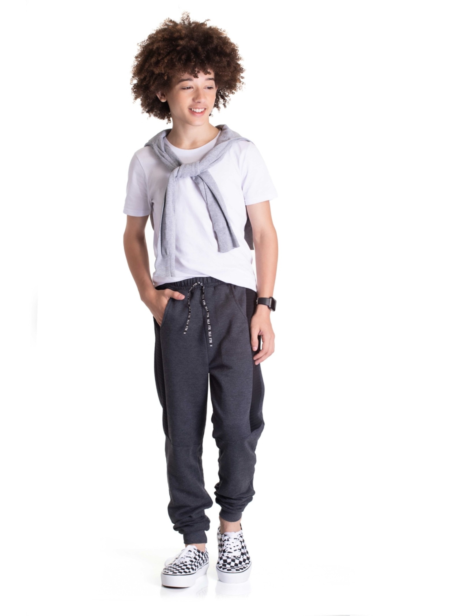CALÇA TEEN MASCULINA FTK MESCLA 2487 - FTK BRAND  