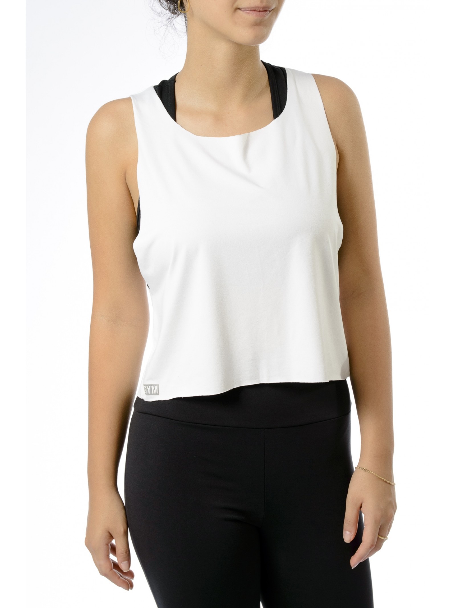 BLUSA  FITNESS FEMININA EM CREPE OFF 4038