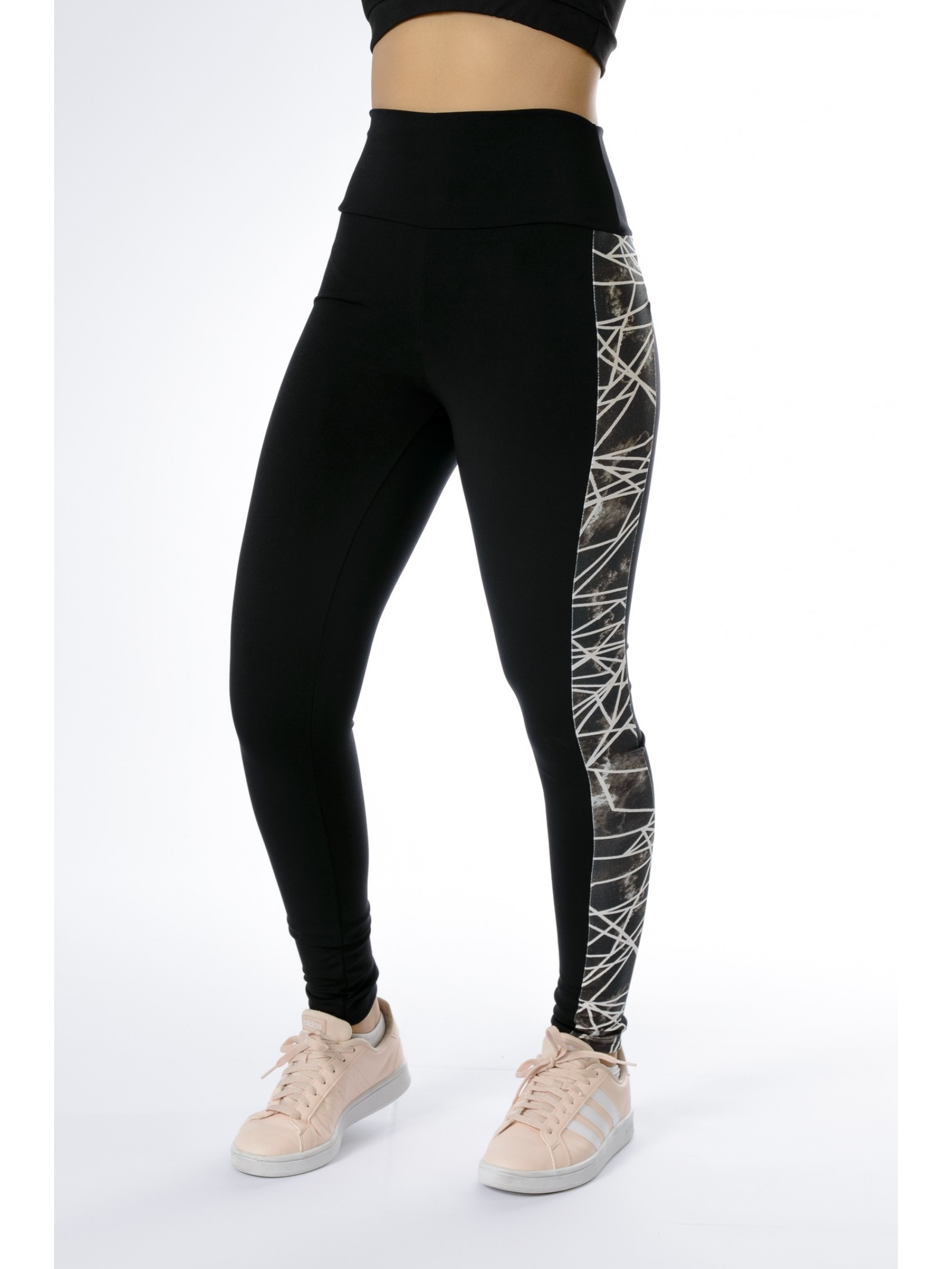 LEGGING SUPLEX PRETA  COM RECORTE 4065
