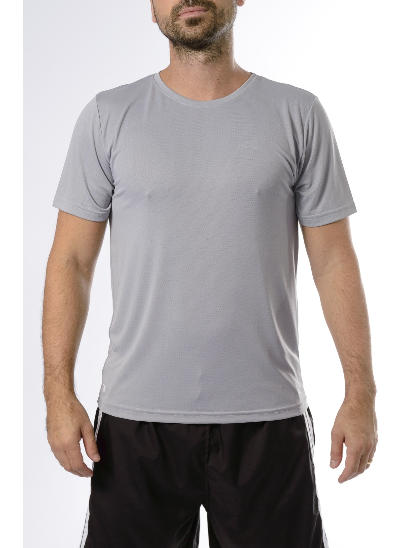 CAMISETA POLIAMIDA FITNESS CINZA 4080