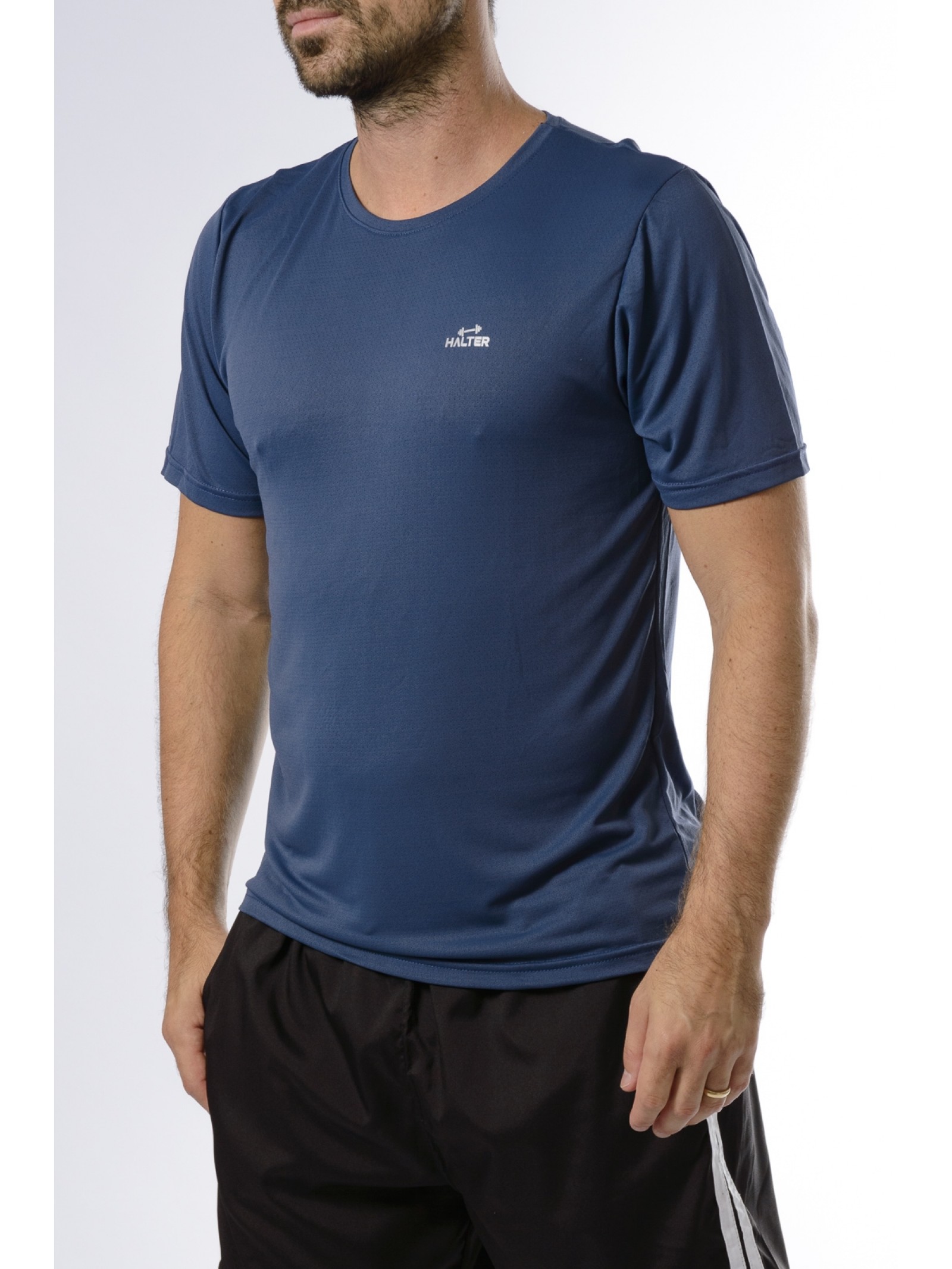 CAMISETA POLIAMIDA FITNESS MARINHO 4080