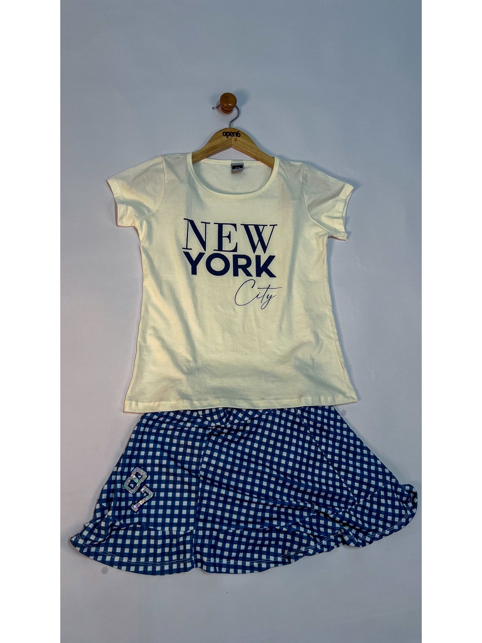 CONJUNTO TEEN FEMININO NYC MARINHO 2377 - FTK BRAND