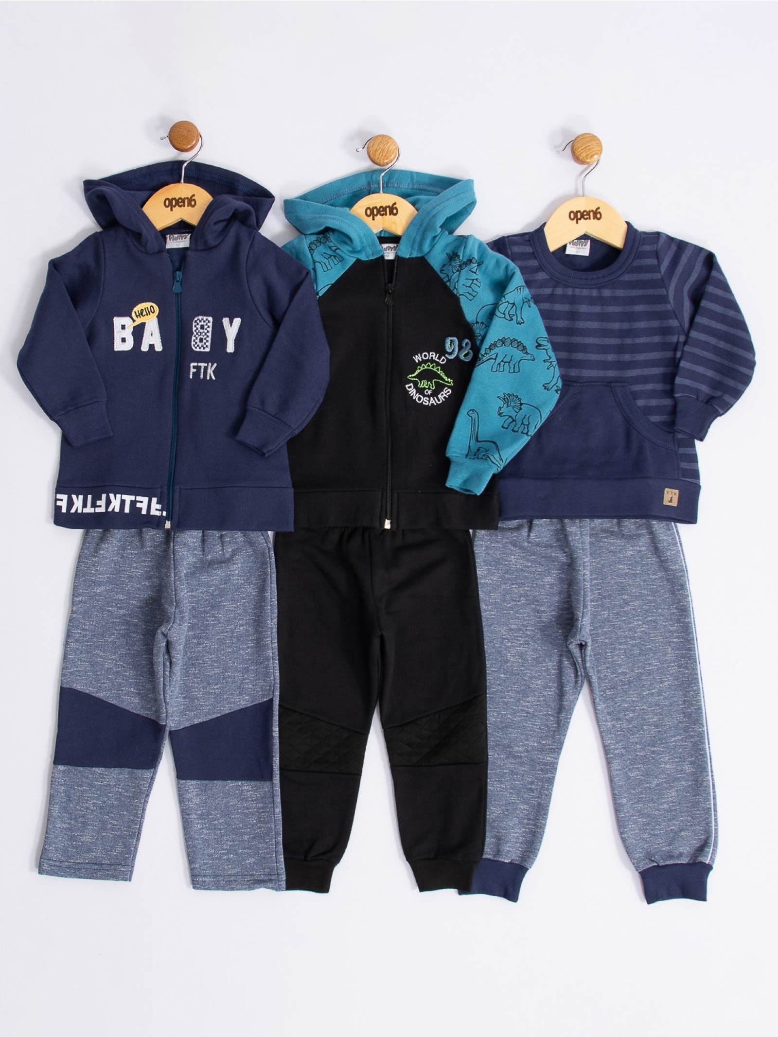 COMBO MASCULINO COM 6 PEÇAS TAMANHO 1 - COD 5