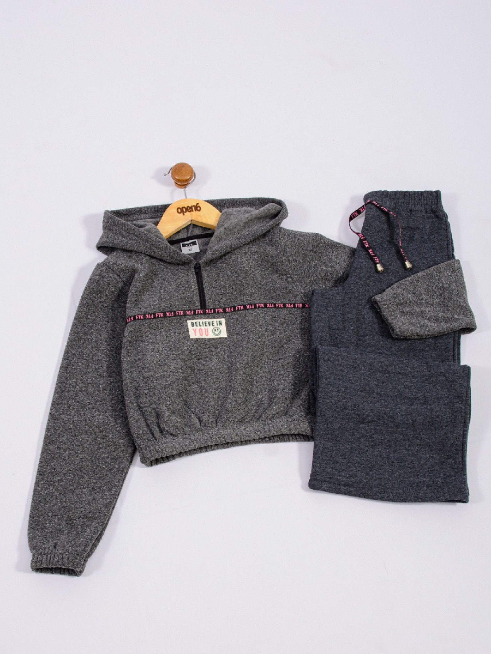 CONJUNTO INFANTIL FEMININO BELIEVE MESCLA 2434 - FTK BRAND 