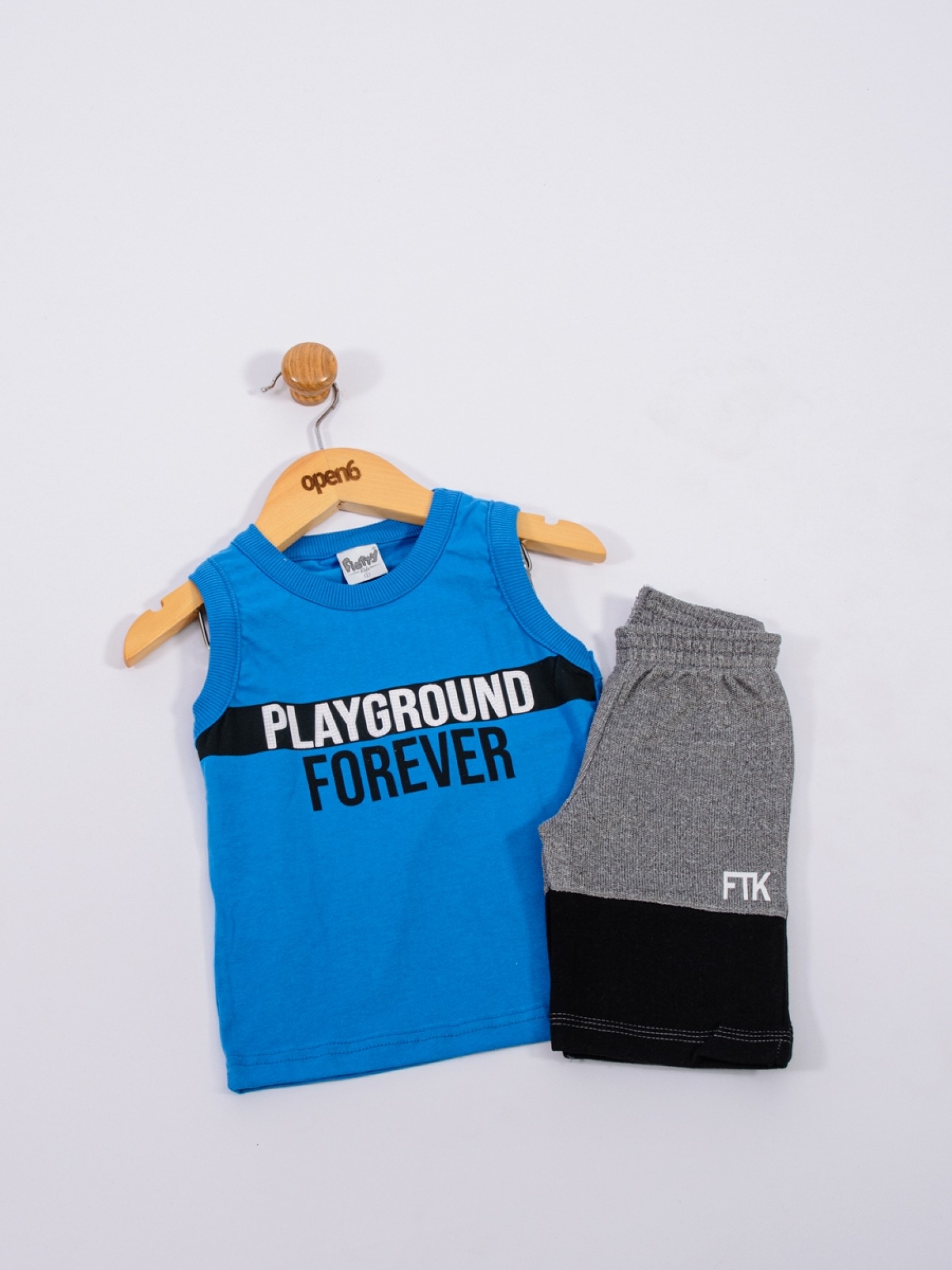 CONJUNTO INFANTIL MASCULINO PLAYGROUND ROYAL 2237 - FTK BRAND 