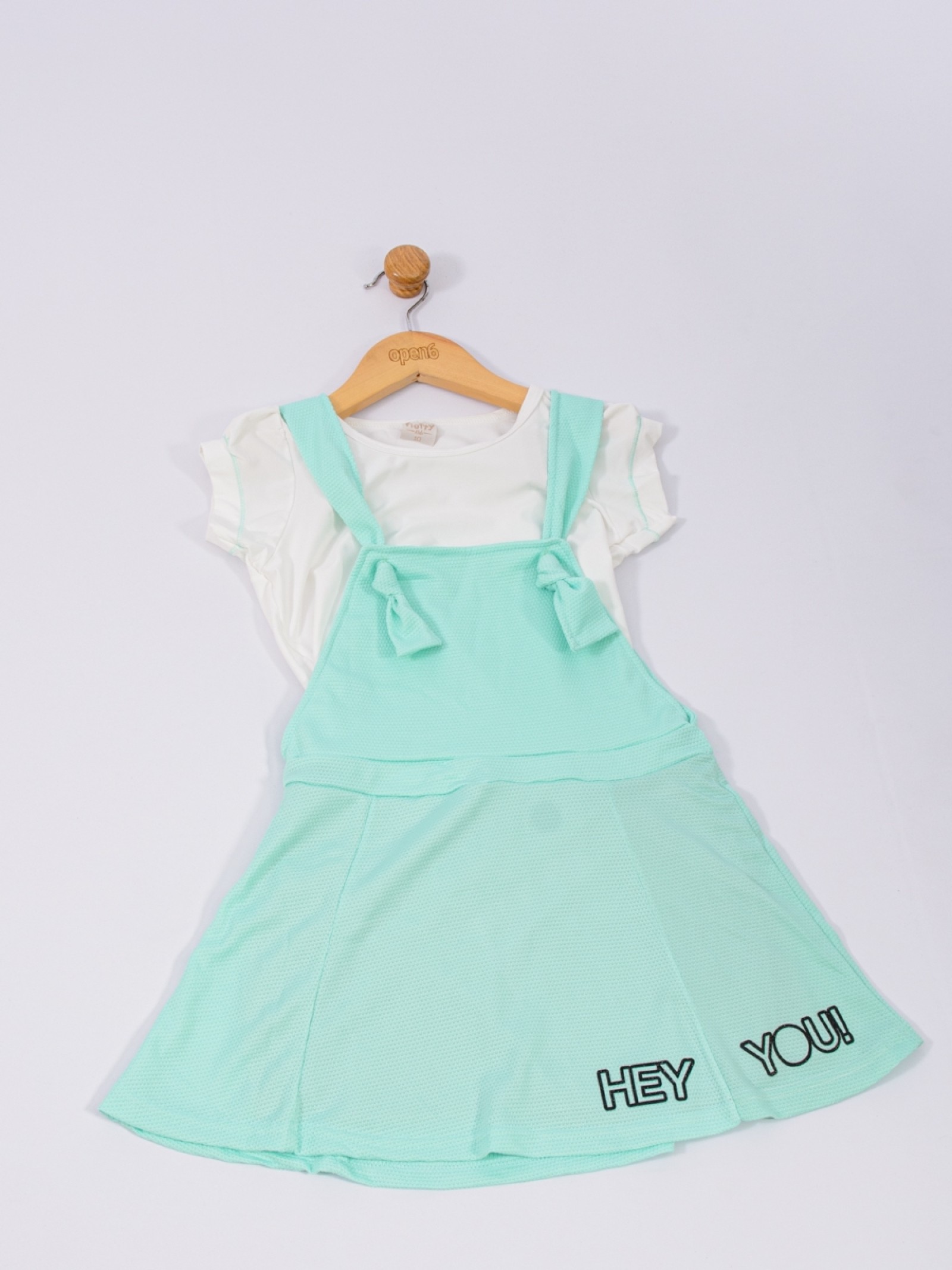 CONJUNTO INFANTIL SALOPETE HEY VERDE 2195 - FTK BRAND