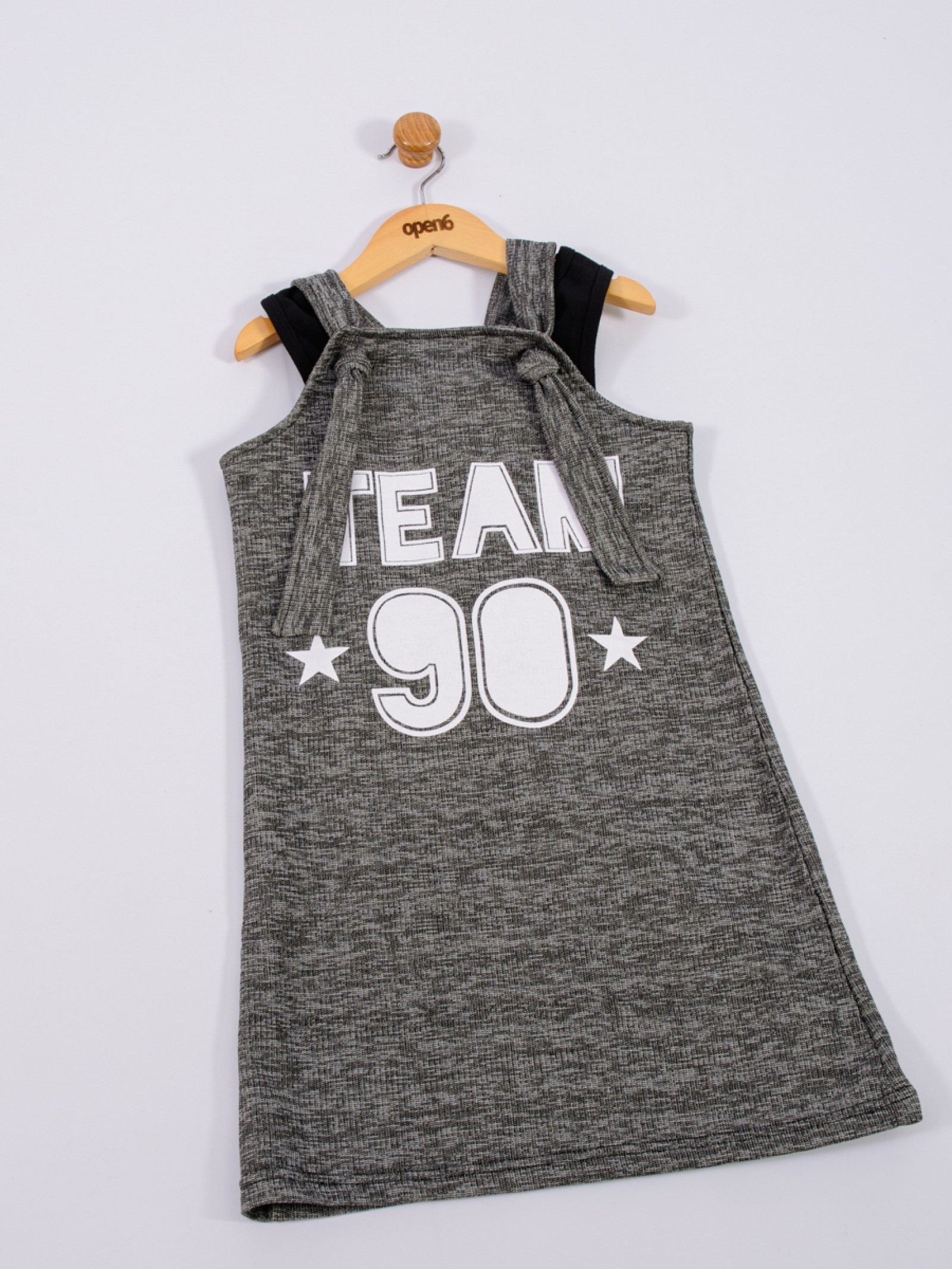 CONJUNTO TEEN FEMININO TEAM PRETO 2222 - FTK BRAND