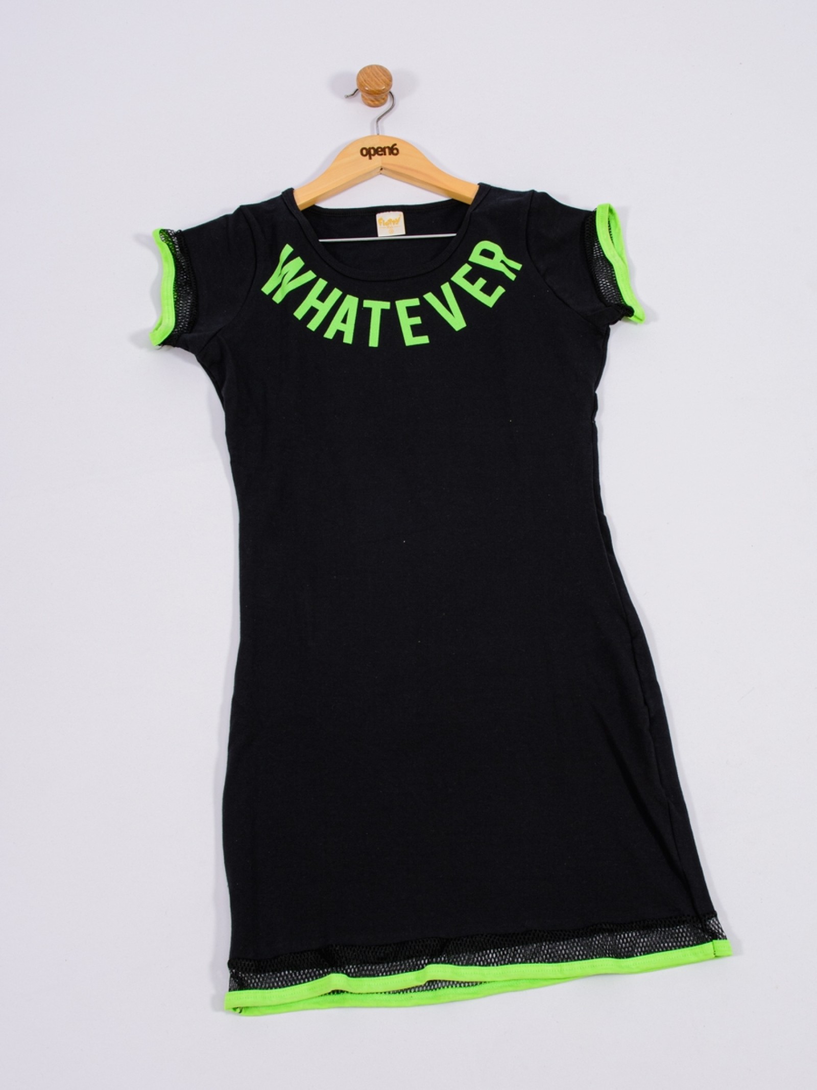 VESTIDO TEEN FEMININO WHATEVER  VERDE 2261 - FTK BRAND