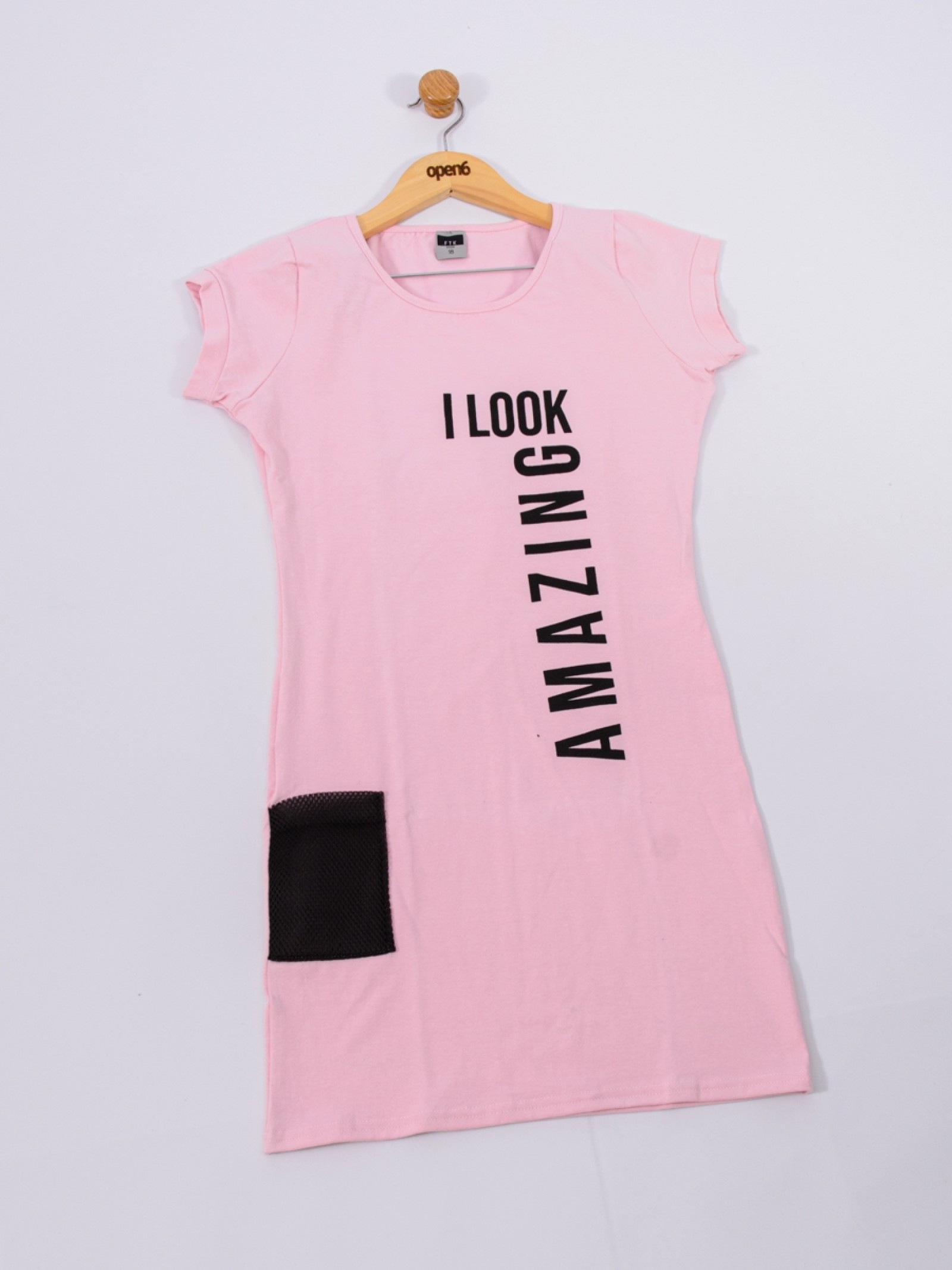 VESTIDO TEEN FEMININO AMAZING ROSA 2212 - FTK BRAND