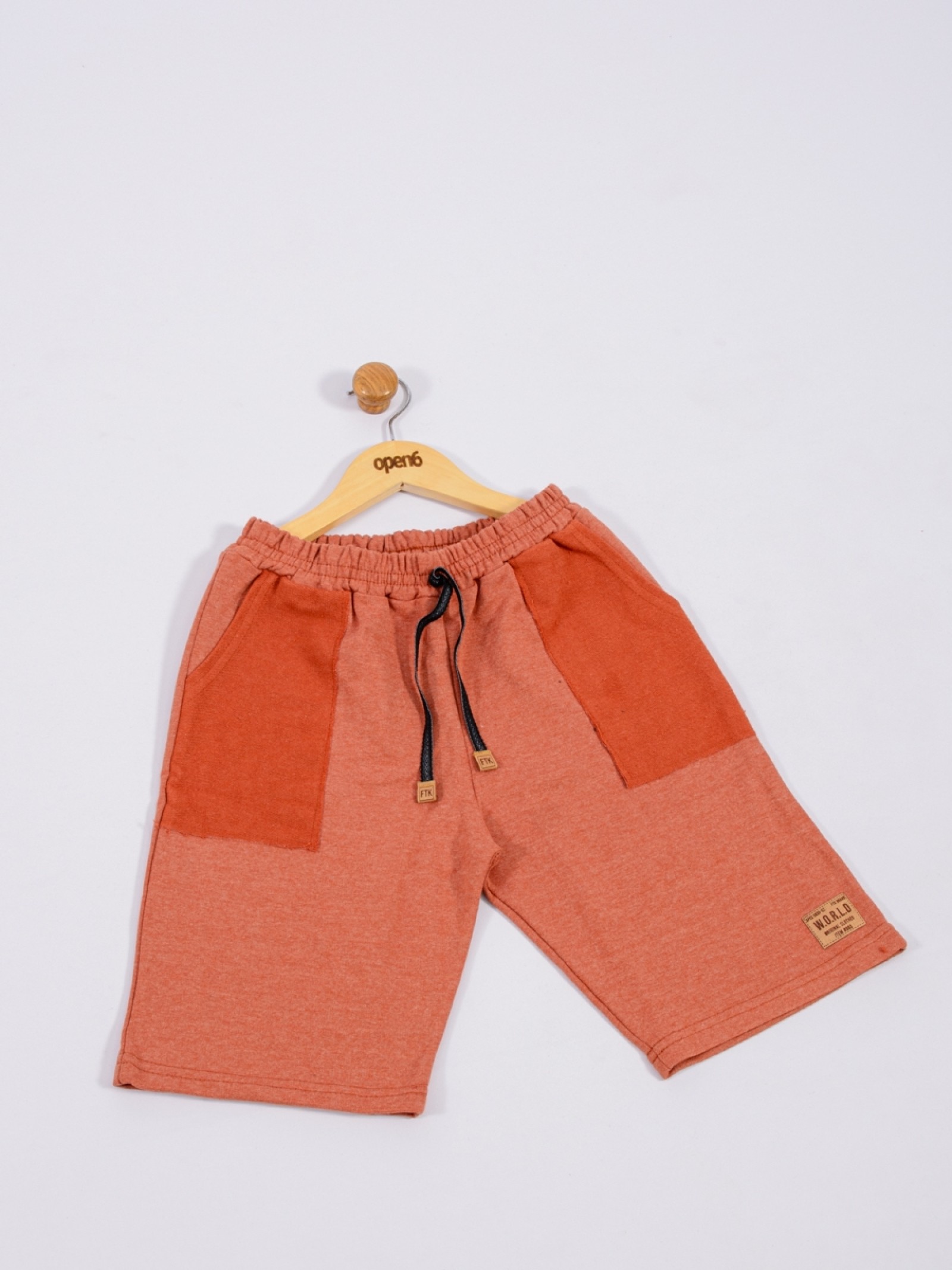 BERMUDA TEEN MASCULINO BASIC TELHA 2414 - FTK BRAND
