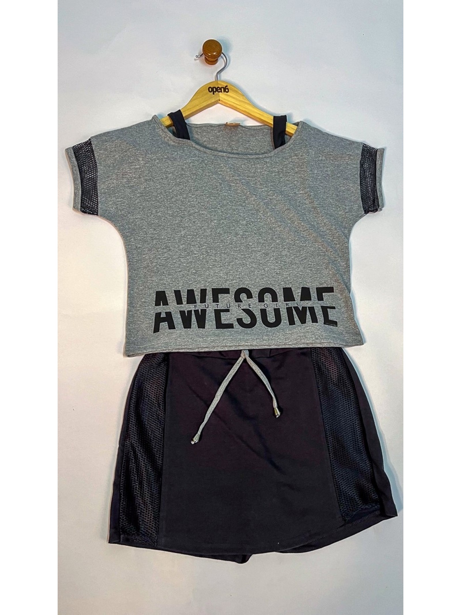 CONJUNTO TEEN FEMININO AWESOME MESCLA 2380 - FTK BRAND 