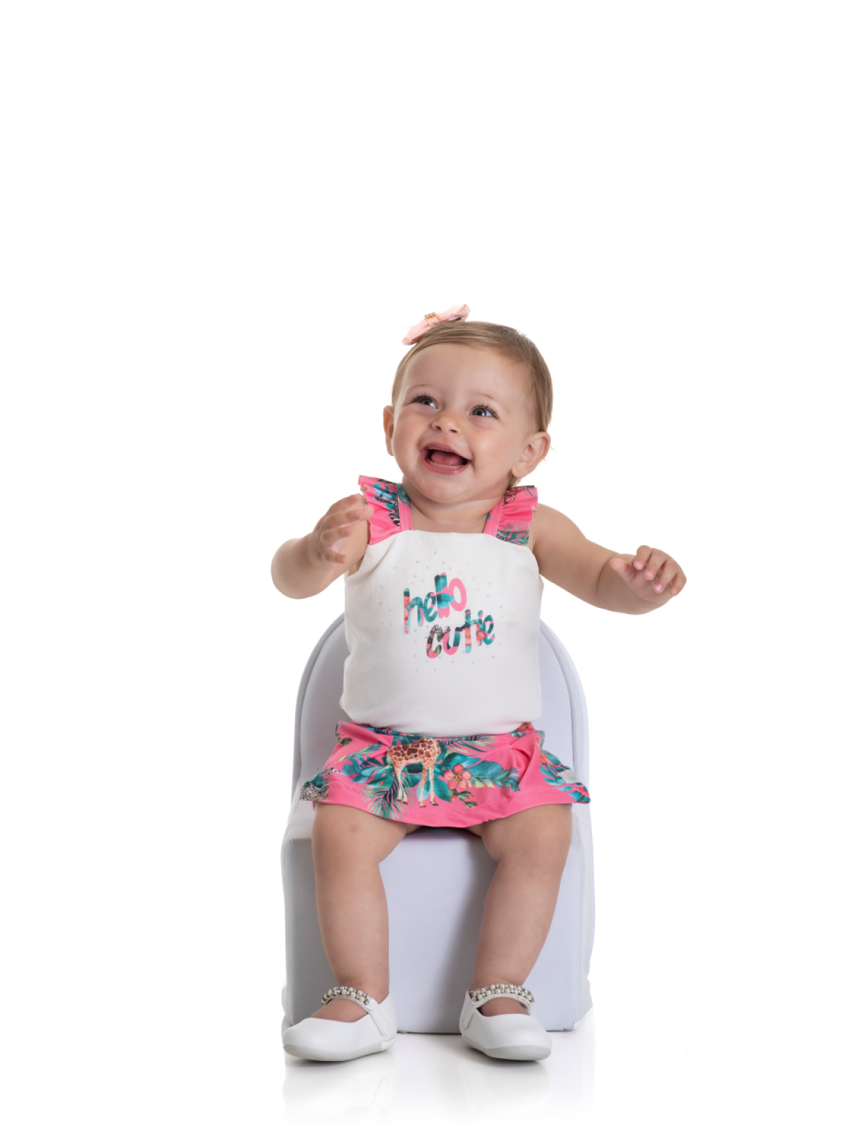 CONJUNTO BEBÊ FEMININO SAFARI PINK 2179 - FTK BRAND 