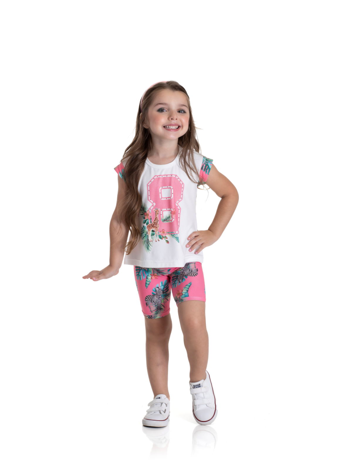CONJUNTO INFANTIL FEMININO NUMERAL PINK 2185 - FTK BRAND