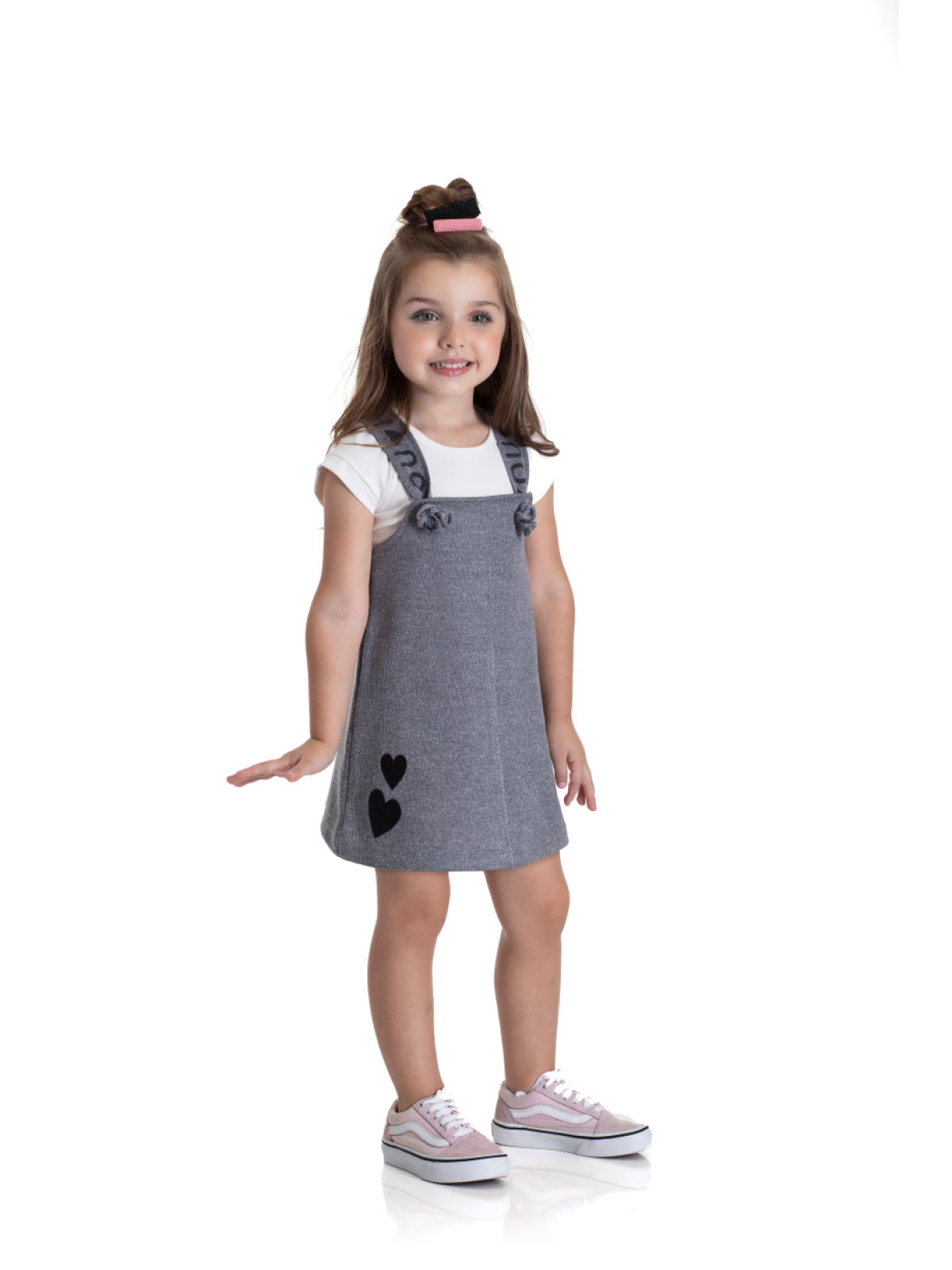 CONJUNTO INFANTIL FEMININO LOVE OFF WHITE 2191 - FTK BRAND 