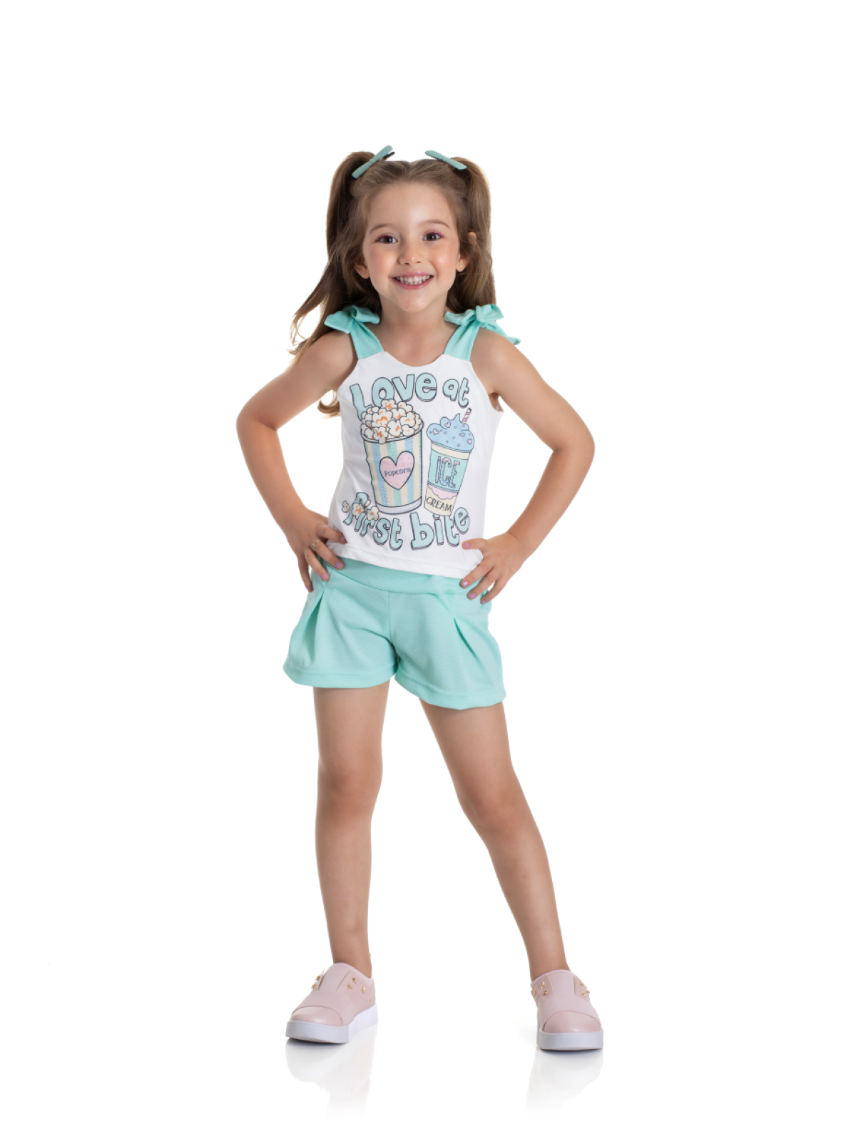 CONJUNTO INFANTIL PIPOCA VERDE  2200 - FTK BRAND