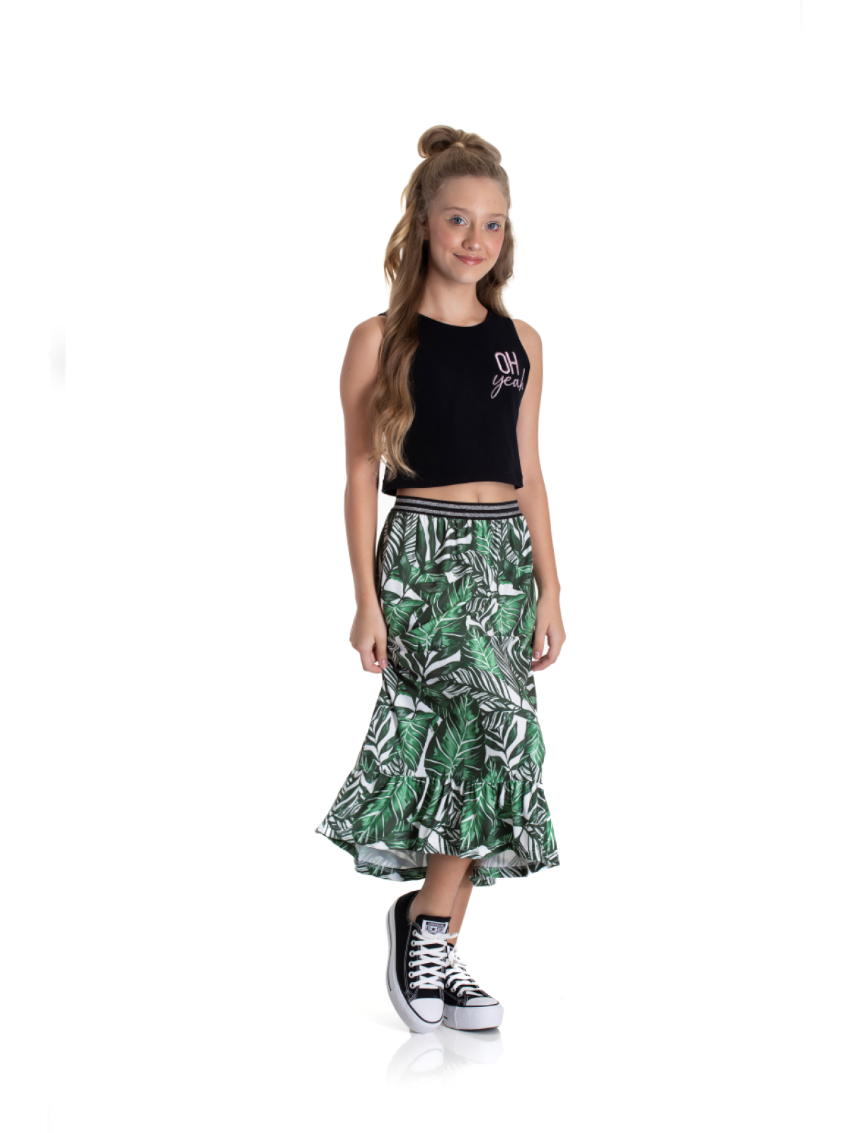 CONJUNTO TEEN FEMININO YEAH PRETO 2215 - FTK BRAND