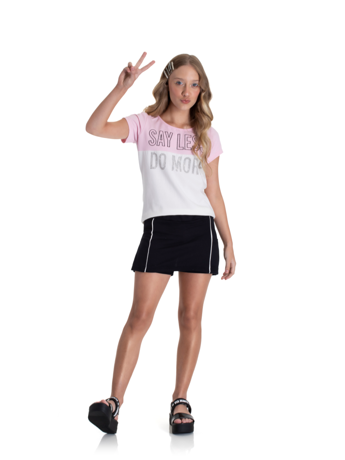 CONJUNTO TEEN FEMININO DO MORE ROSA 2216 - FTK BRAND