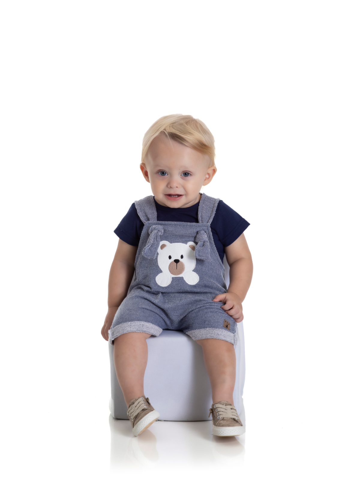 CONJUNTO BEBÊ MASCULINO URSO MARINHO 2228 - FTK BRAND