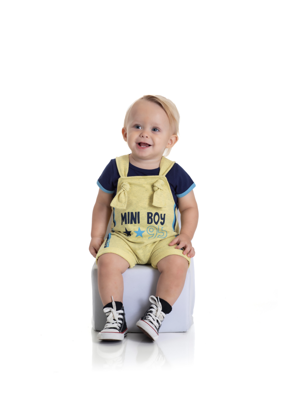 CONJUNTO BEBÊ MASCULINO MINI BOY AMARELO 2229 - FTK BRAND