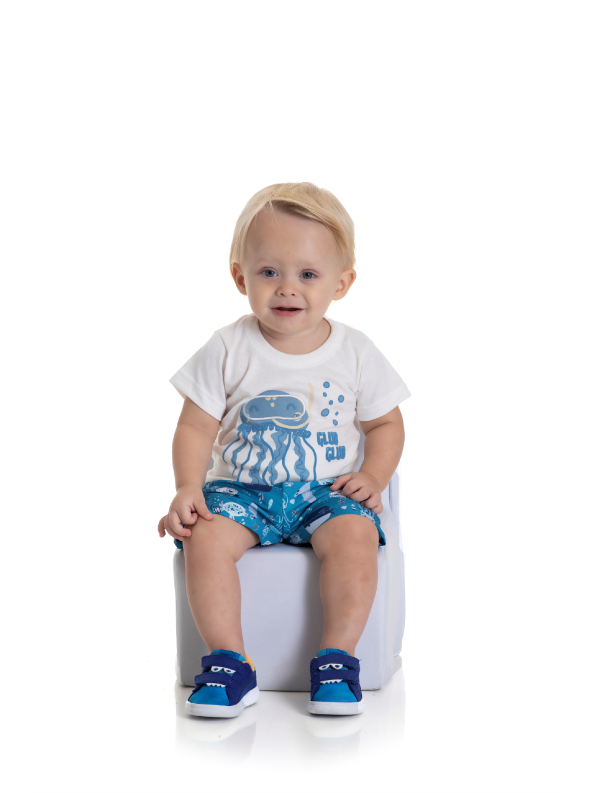 CONJUNTO BEBÊ MASCULINO MERGULHADOR OFF WHITE 2231 - FTK BRAND