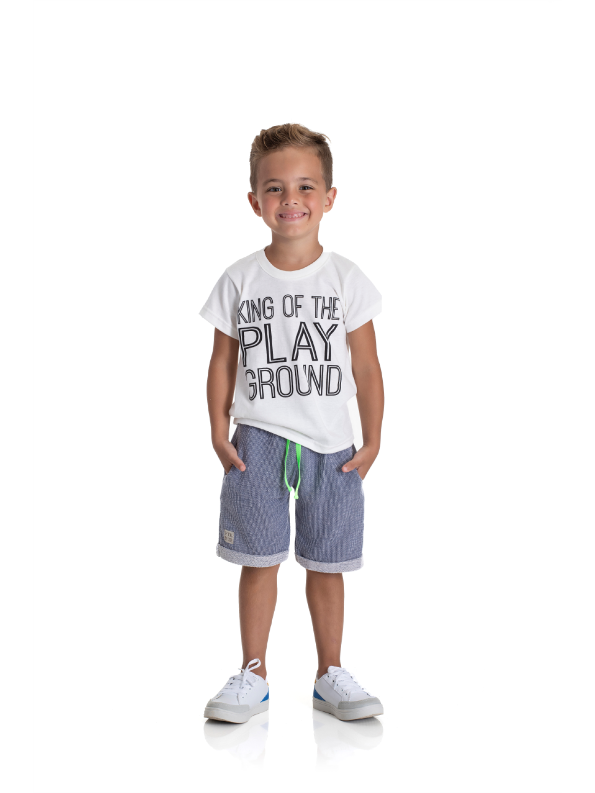 CONJUNTO INFANTIL MASCULINO OFF WHITE PLAY 2235 - FTK BRAND