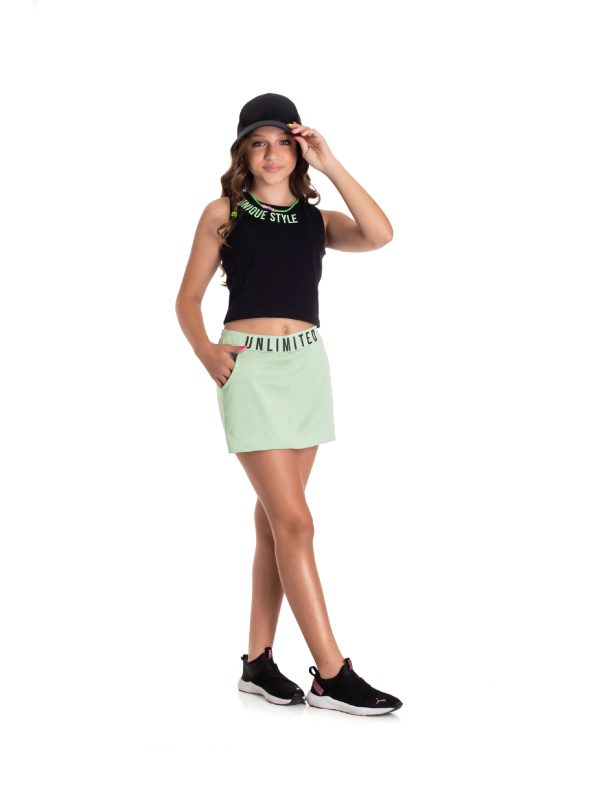 CONJUNTO TEEN FEMININO STYLE VERDE 2378 - FTK BRAND