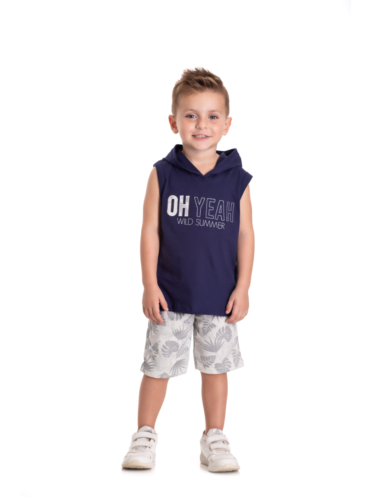 CONJUNTO INFANTIL MASCULINO SUMMER MARINHO 2392 - FTK BRAND 