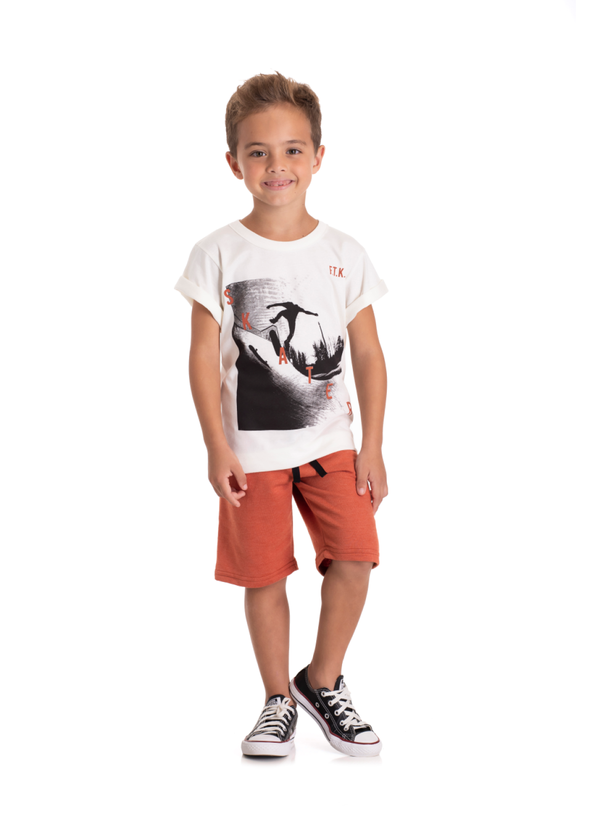 CONJUNTO INFANTIL MASCULINO SKATE TELHA 2396 - FTK BRAND
