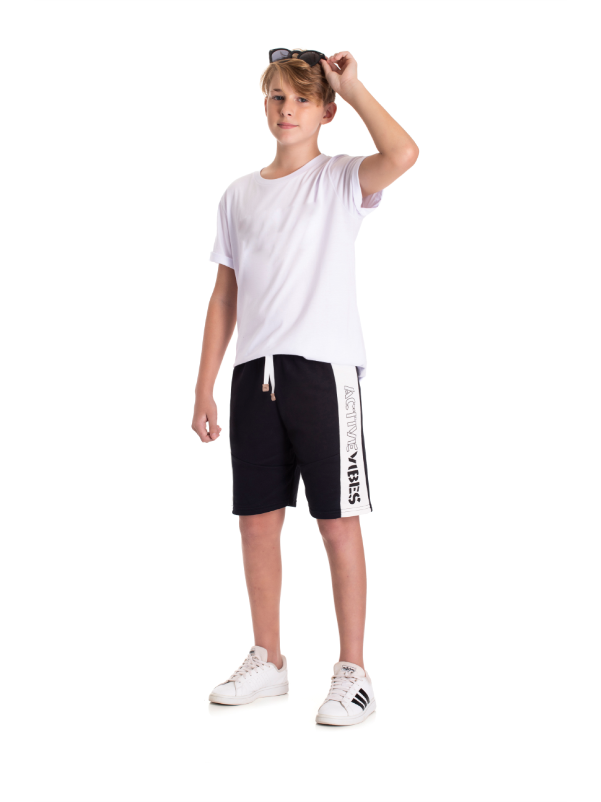 BERMUDA TEEN MASCULINO ACTIVE PRETA 2411 - FTK BRAND