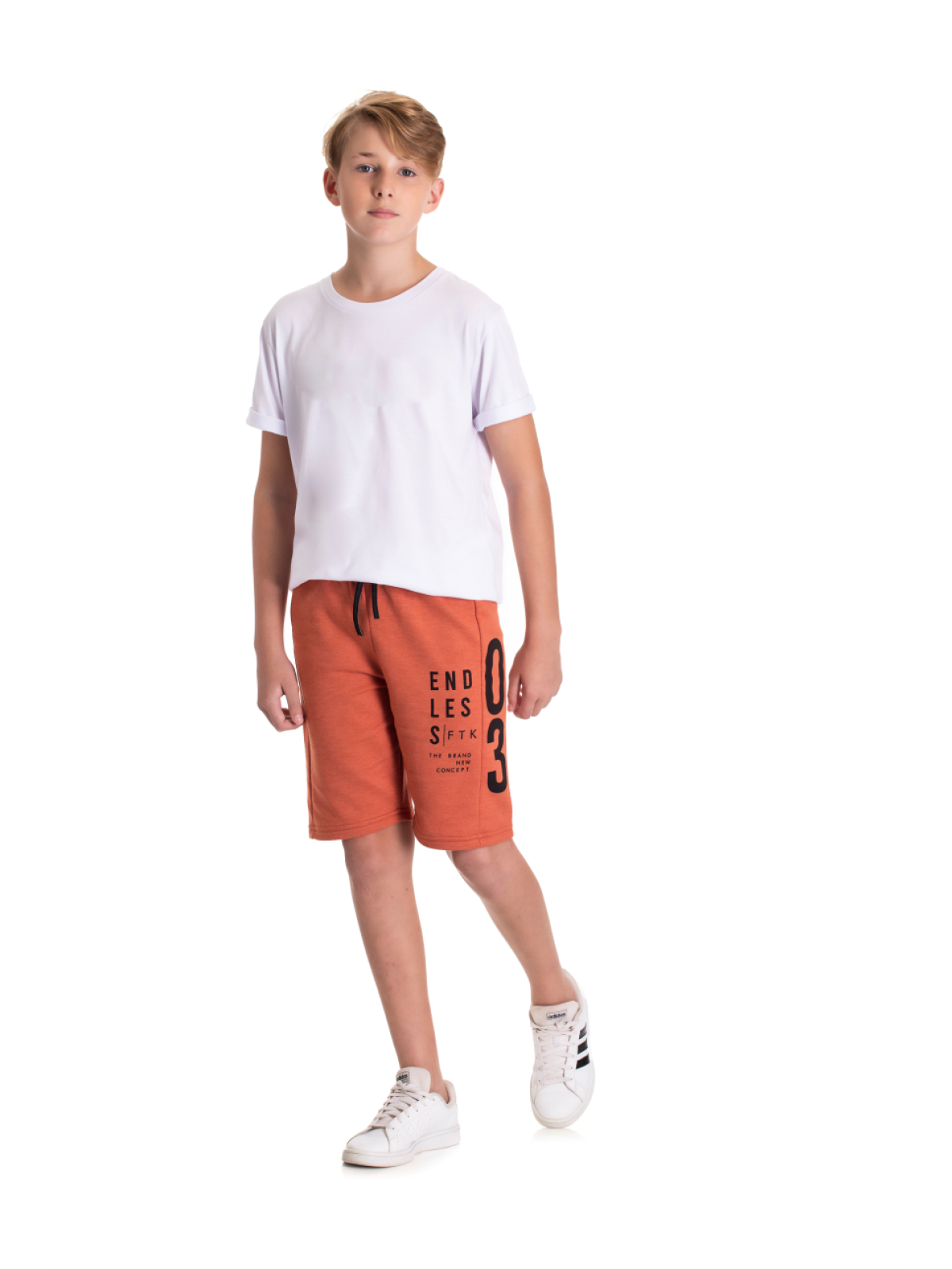 BERMUDA TEEN MASCULINO ENDLESS TELHA 2413 - FTK BRAND 