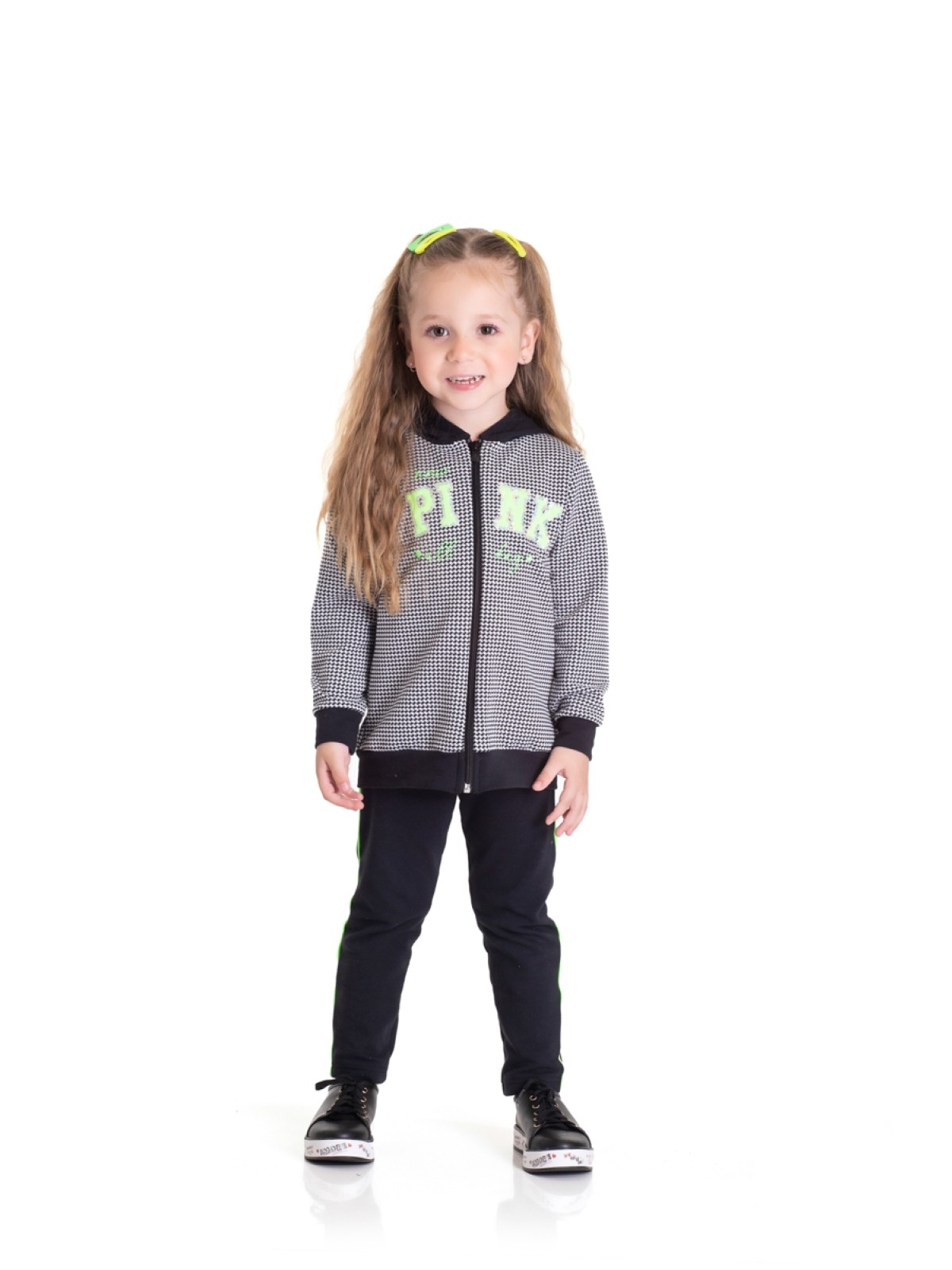 CONJUNTO INFANTIL FEMININO PINK DAY BRANCO 2427 - FTK BRAND