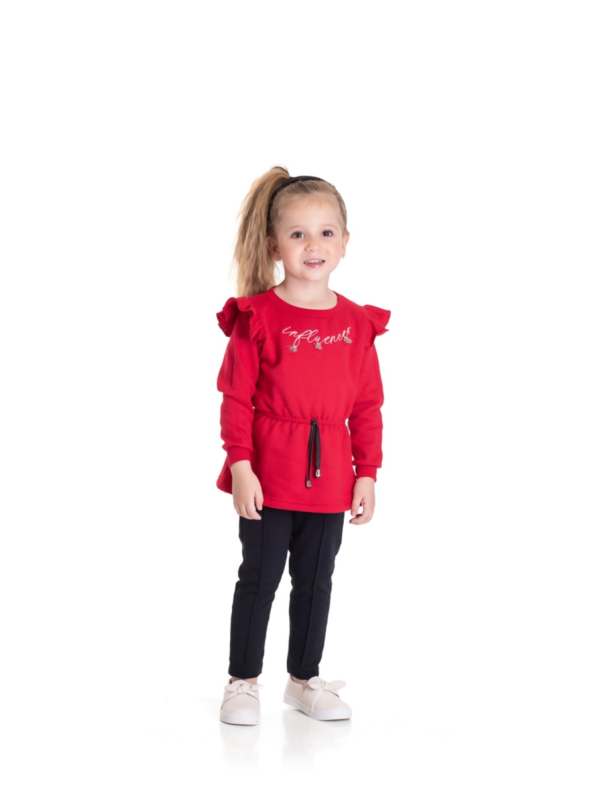 CONJUNTO INFANTIL FEMININO INFLUENCER VERMELHO 2431 - FTK BRAND